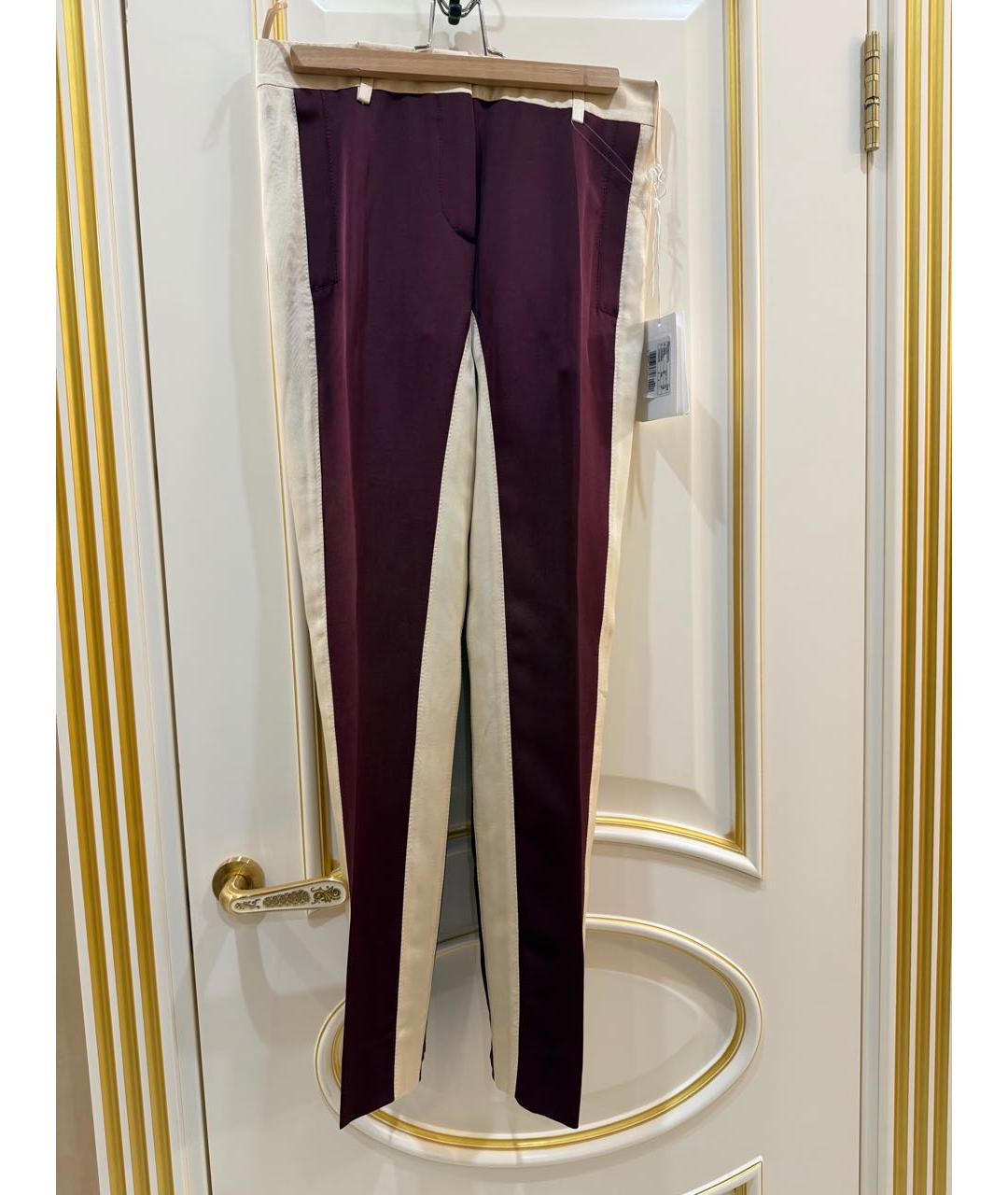 VALENTINO Бордовые брюки широкие, фото 5