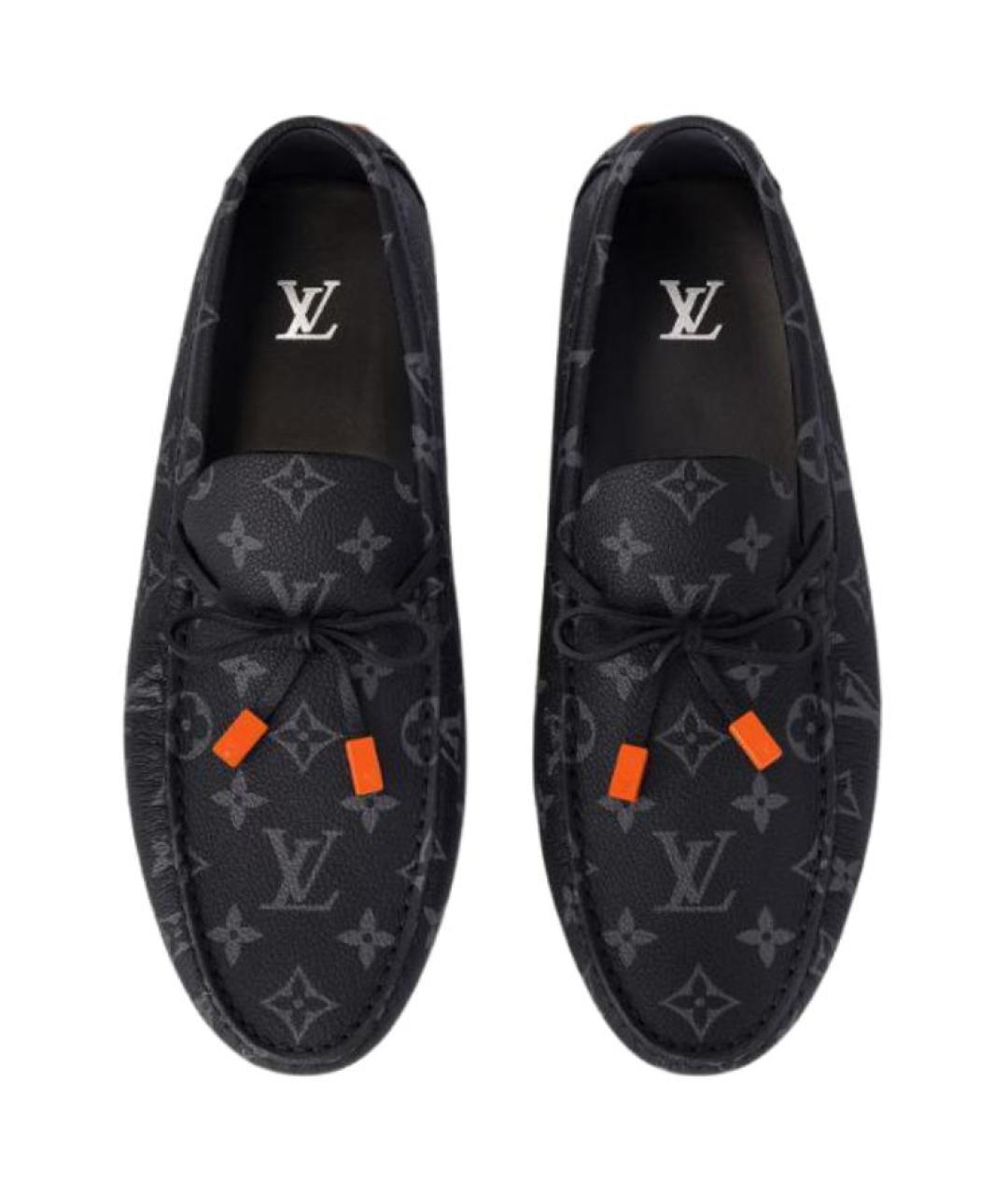 LOUIS VUITTON Черные мокасины, фото 4