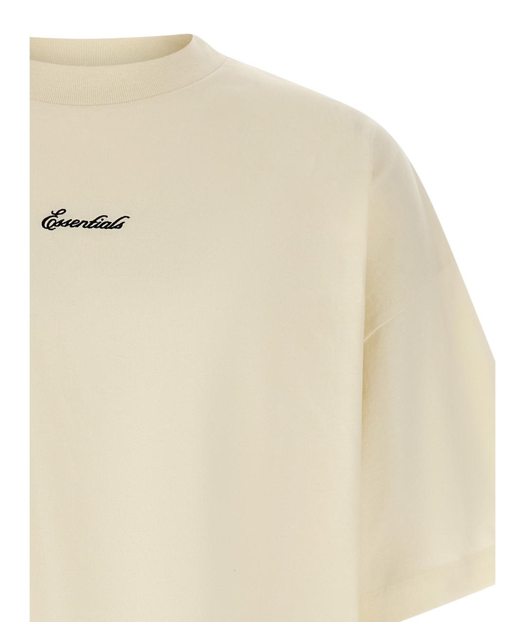 FEAR OF GOD ESSENTIALS Белая хлопковая футболка, фото 3
