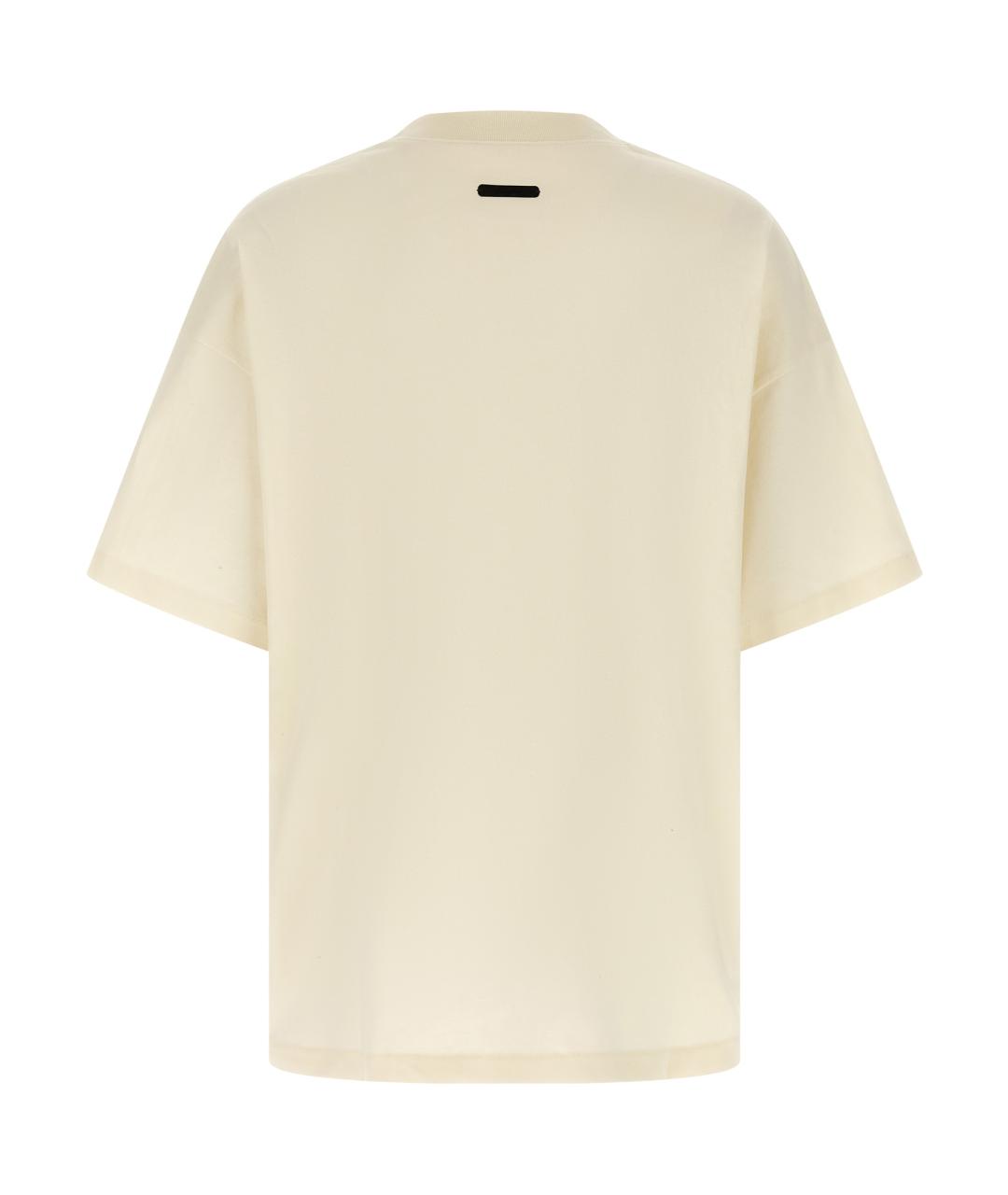 FEAR OF GOD ESSENTIALS Белая хлопковая футболка, фото 2