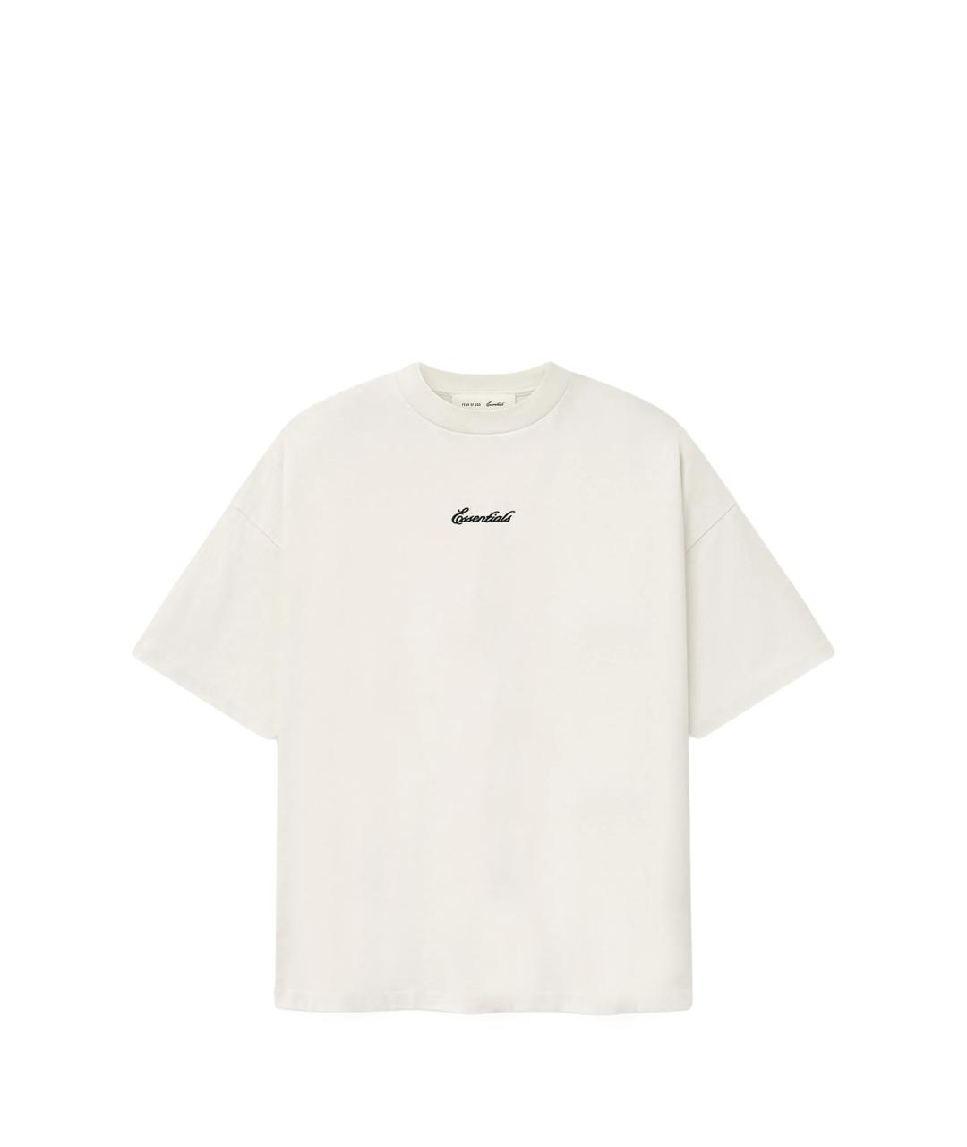 FEAR OF GOD ESSENTIALS Белая хлопковая футболка, фото 1