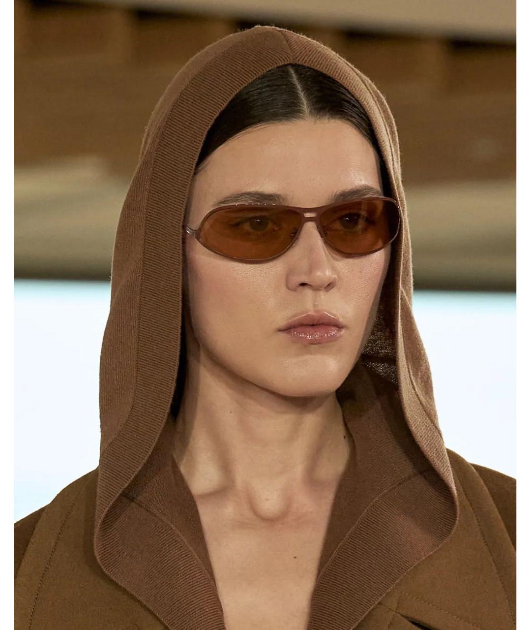 STELLA MCCARTNEY Коричневые солнцезащитные очки, фото 2