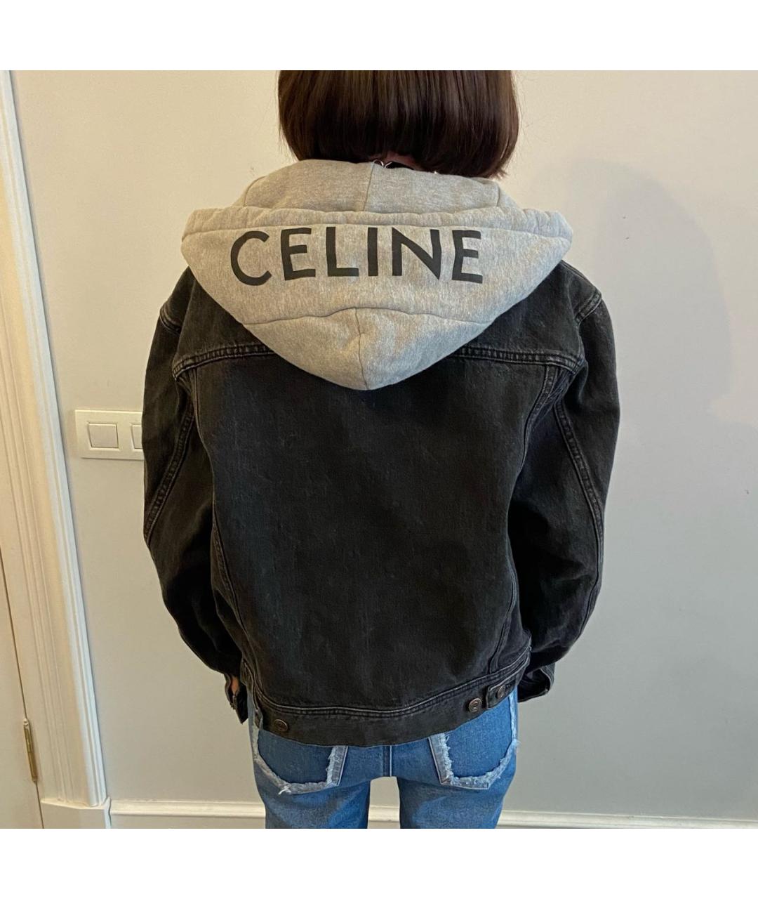 CELINE Черная хлопковая куртка, фото 3