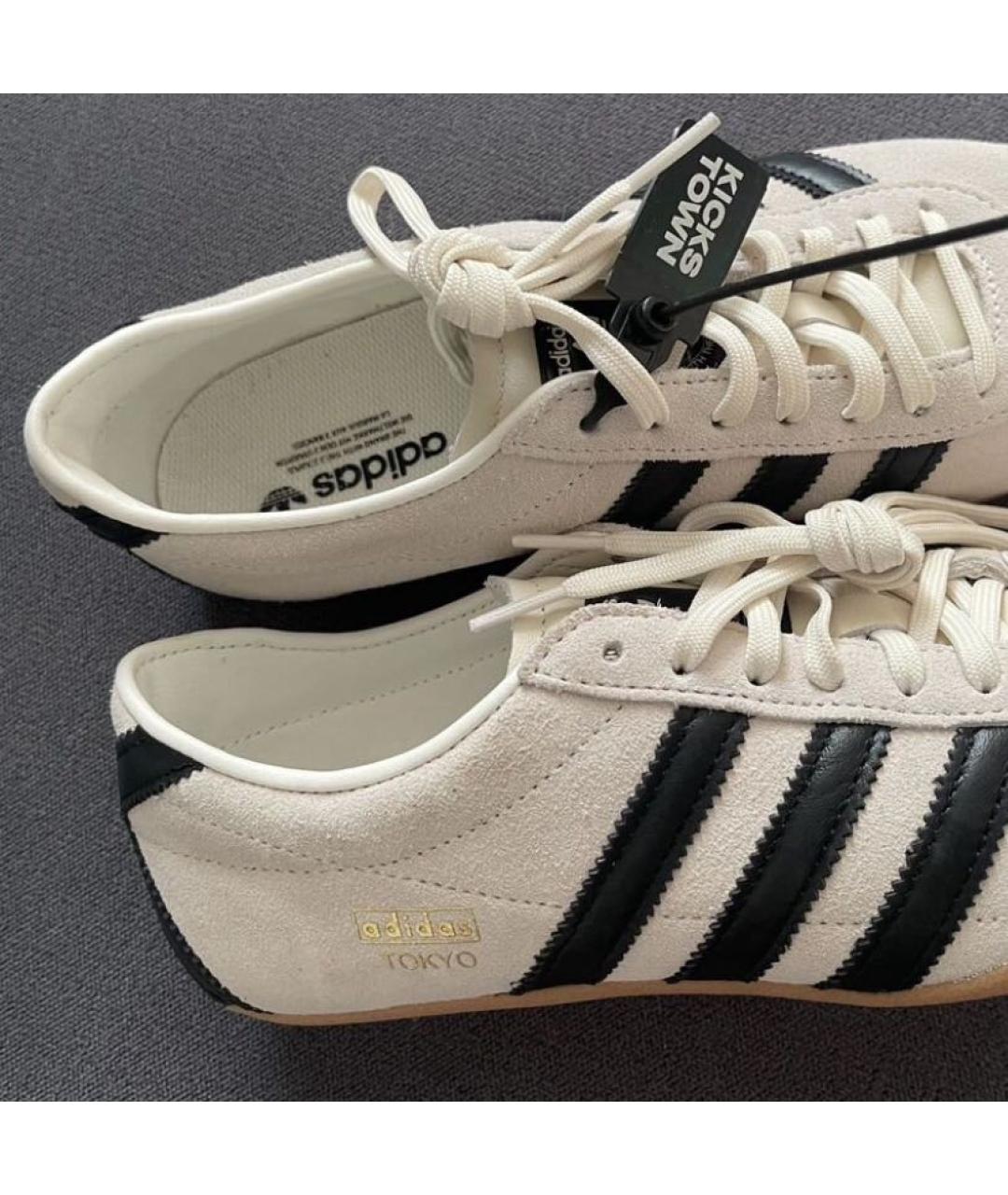 ADIDAS Бежевые замшевые кеды, фото 8