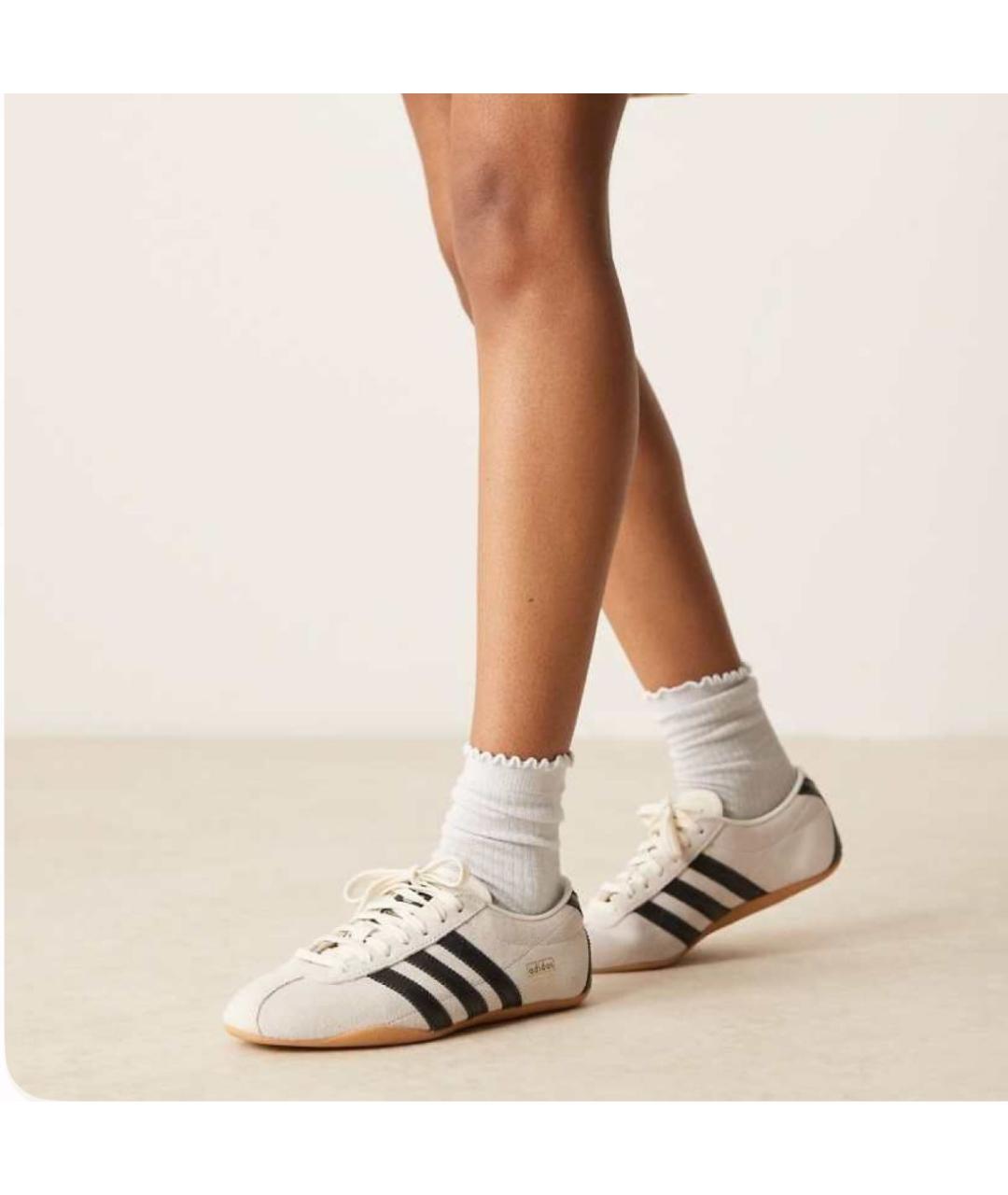 ADIDAS Бежевые замшевые кеды, фото 2