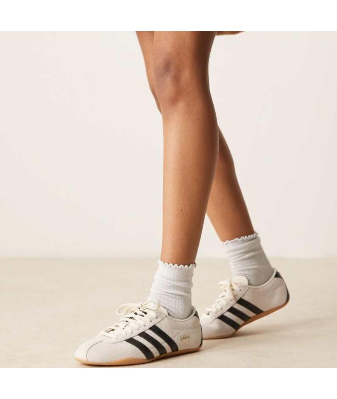 ADIDAS Бежевые замшевые кеды, фото 5