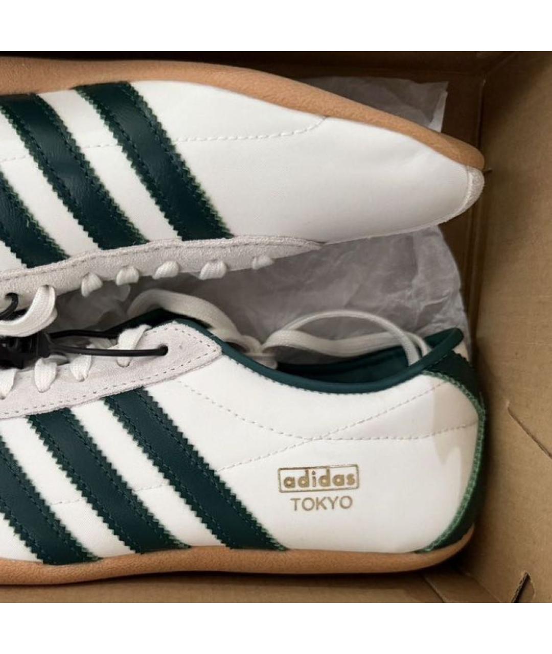 ADIDAS Белые кожаные кеды, фото 3