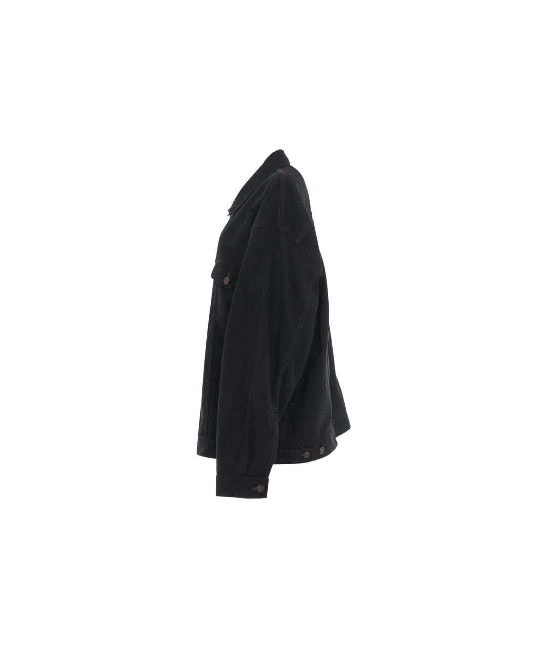 BALENCIAGA Черная деним куртка, фото 3