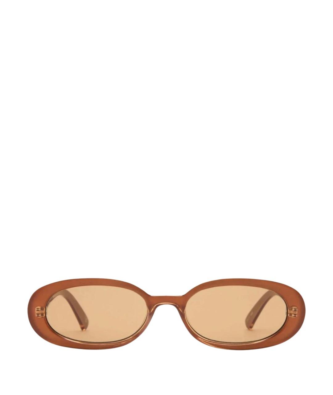 LE SPECS Коричневые пластиковые солнцезащитные очки, фото 1