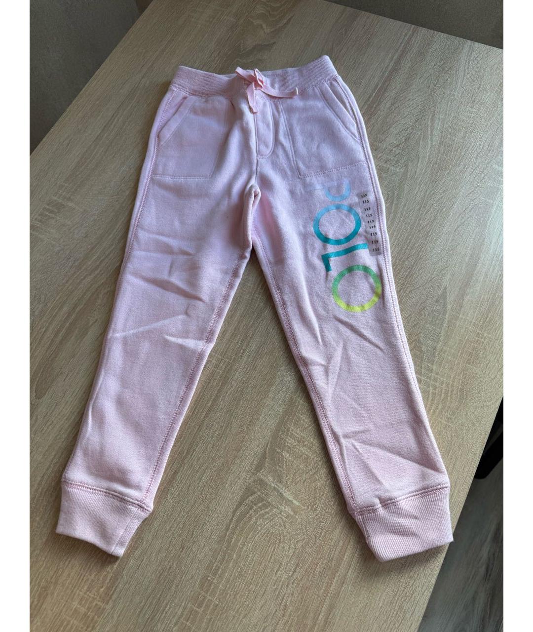 POLO RALPH LAUREN Розовые хлопковые брюки и шорты, фото 5