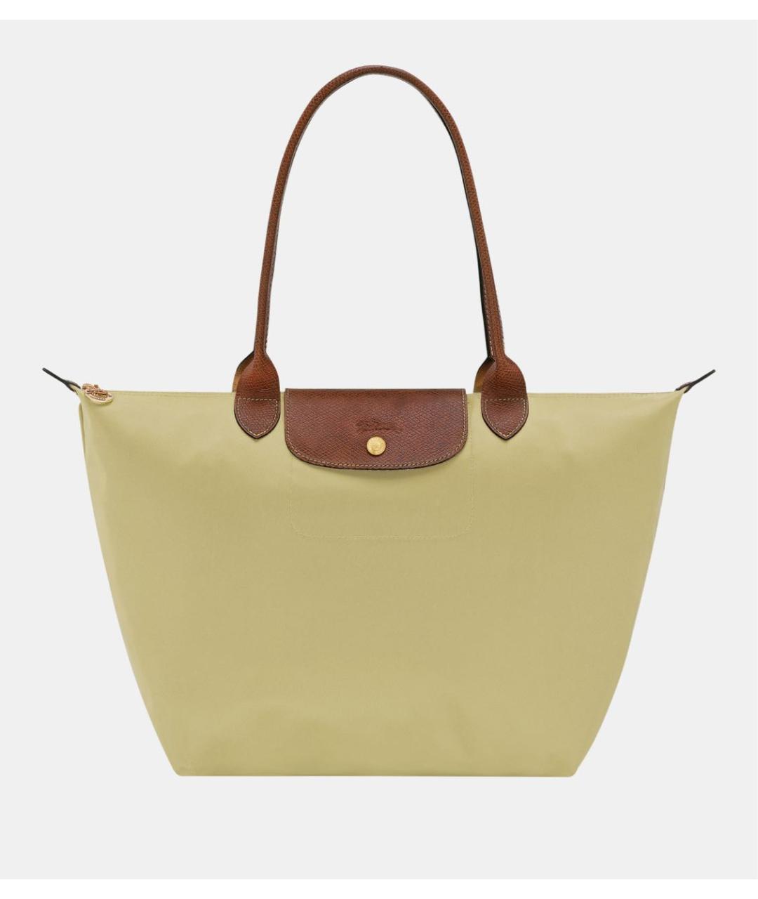 LONGCHAMP Салатовая кожаная сумка через плечо, фото 6