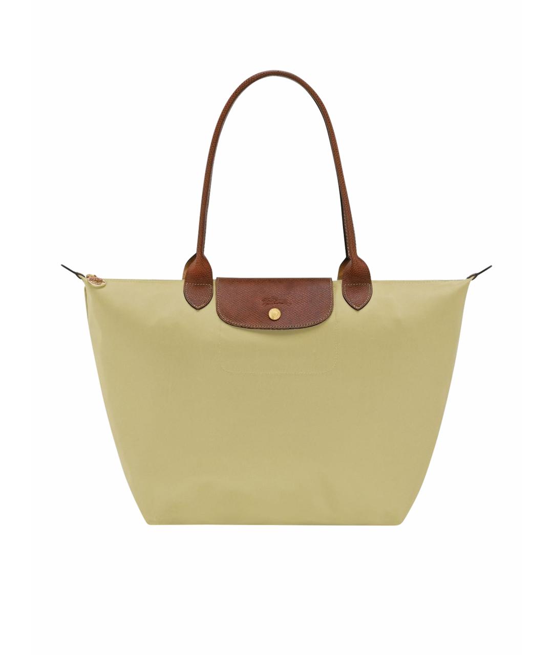 LONGCHAMP Салатовая кожаная сумка через плечо, фото 1