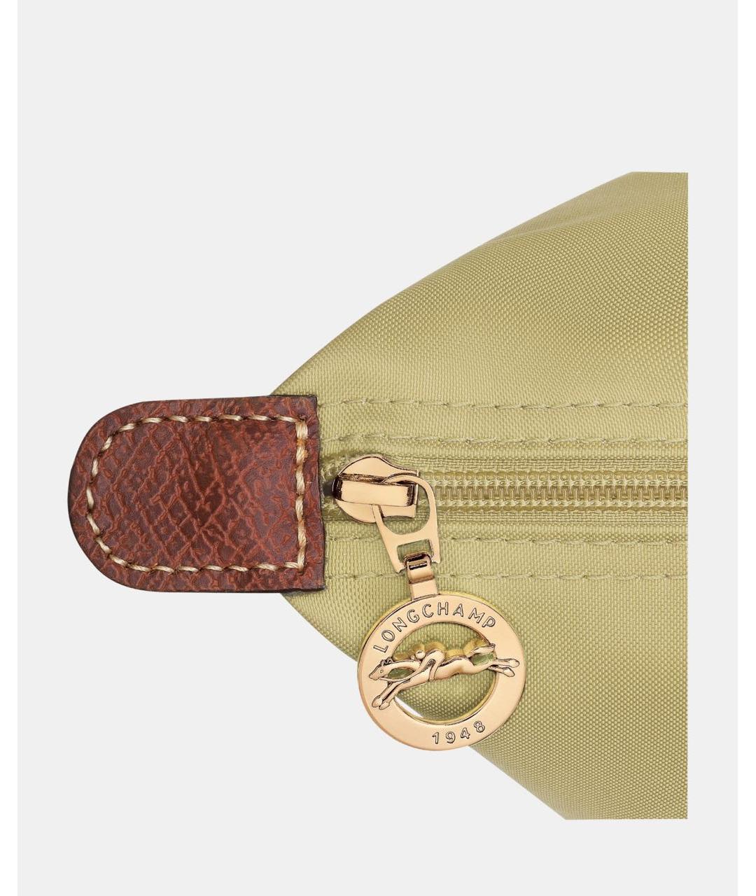 LONGCHAMP Салатовая кожаная сумка через плечо, фото 4