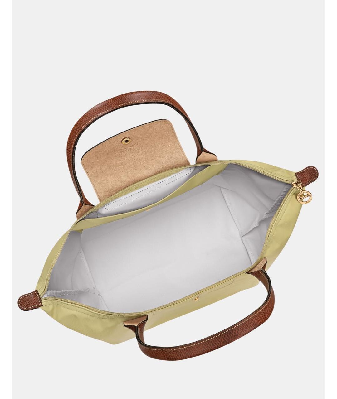 LONGCHAMP Салатовая кожаная сумка через плечо, фото 3