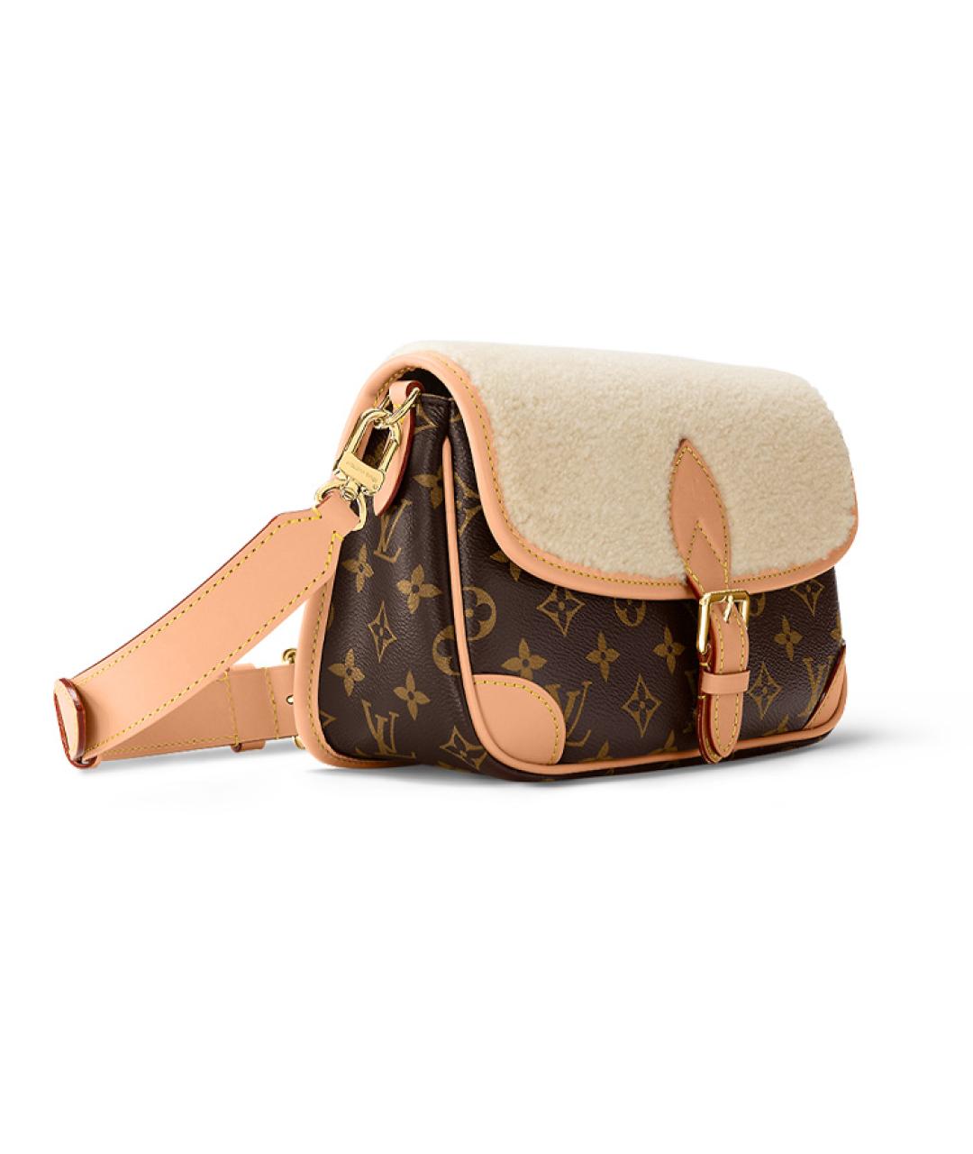LOUIS VUITTON Коричневая сумка через плечо, фото 3