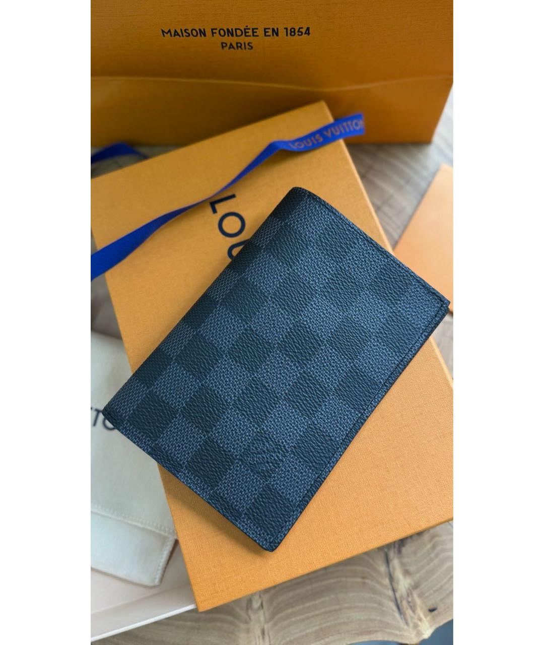 LOUIS VUITTON Черная визитница, фото 7