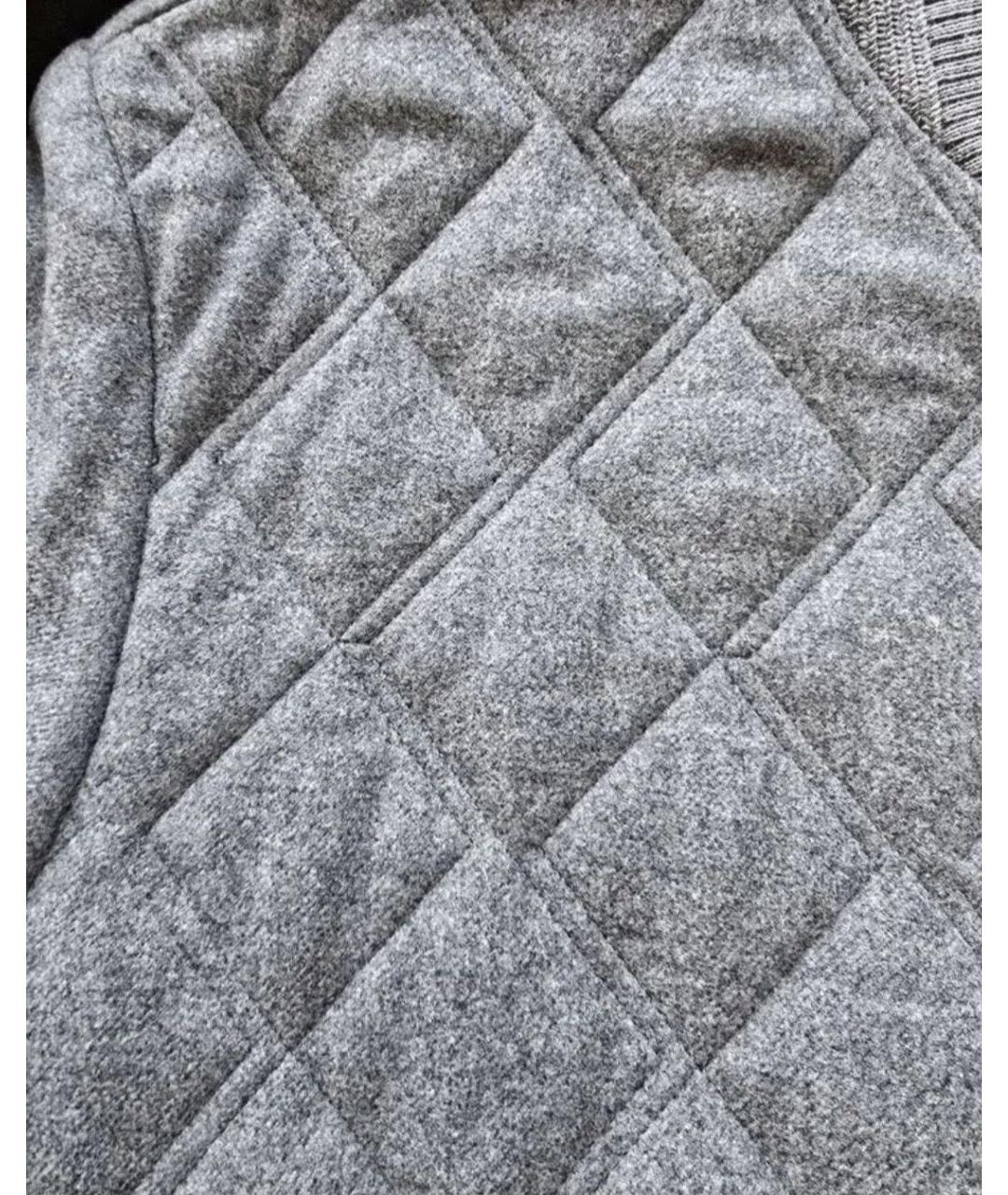 ERMENEGILDO ZEGNA XXX Серая шелковая куртка, фото 8
