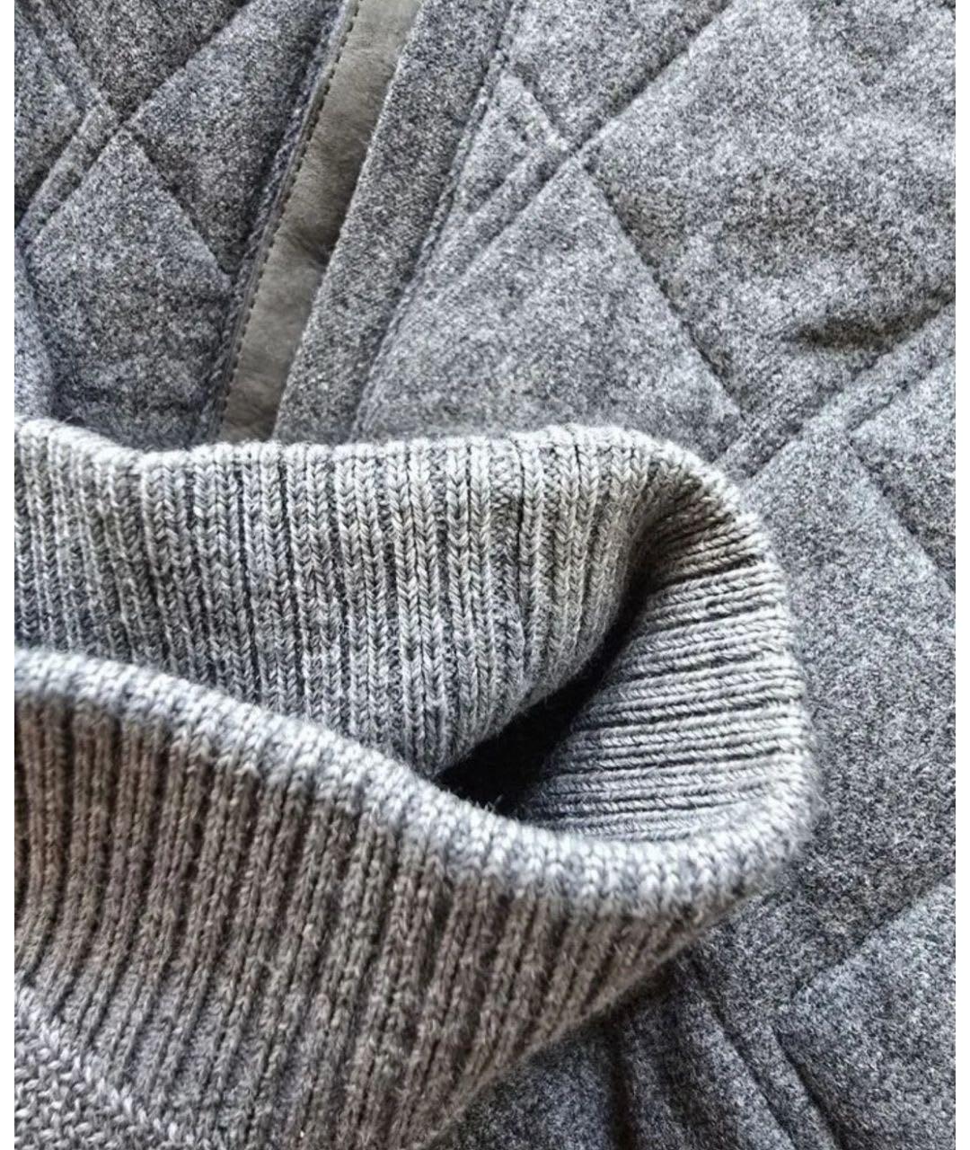 ERMENEGILDO ZEGNA XXX Серая шелковая куртка, фото 6
