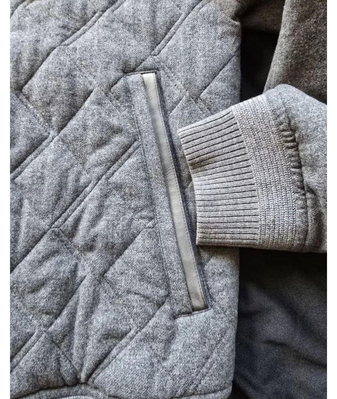 ERMENEGILDO ZEGNA XXX Серая шелковая куртка, фото 3