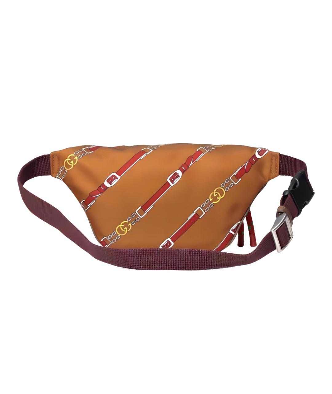 GUCCI Коричневая поясная сумка, фото 2