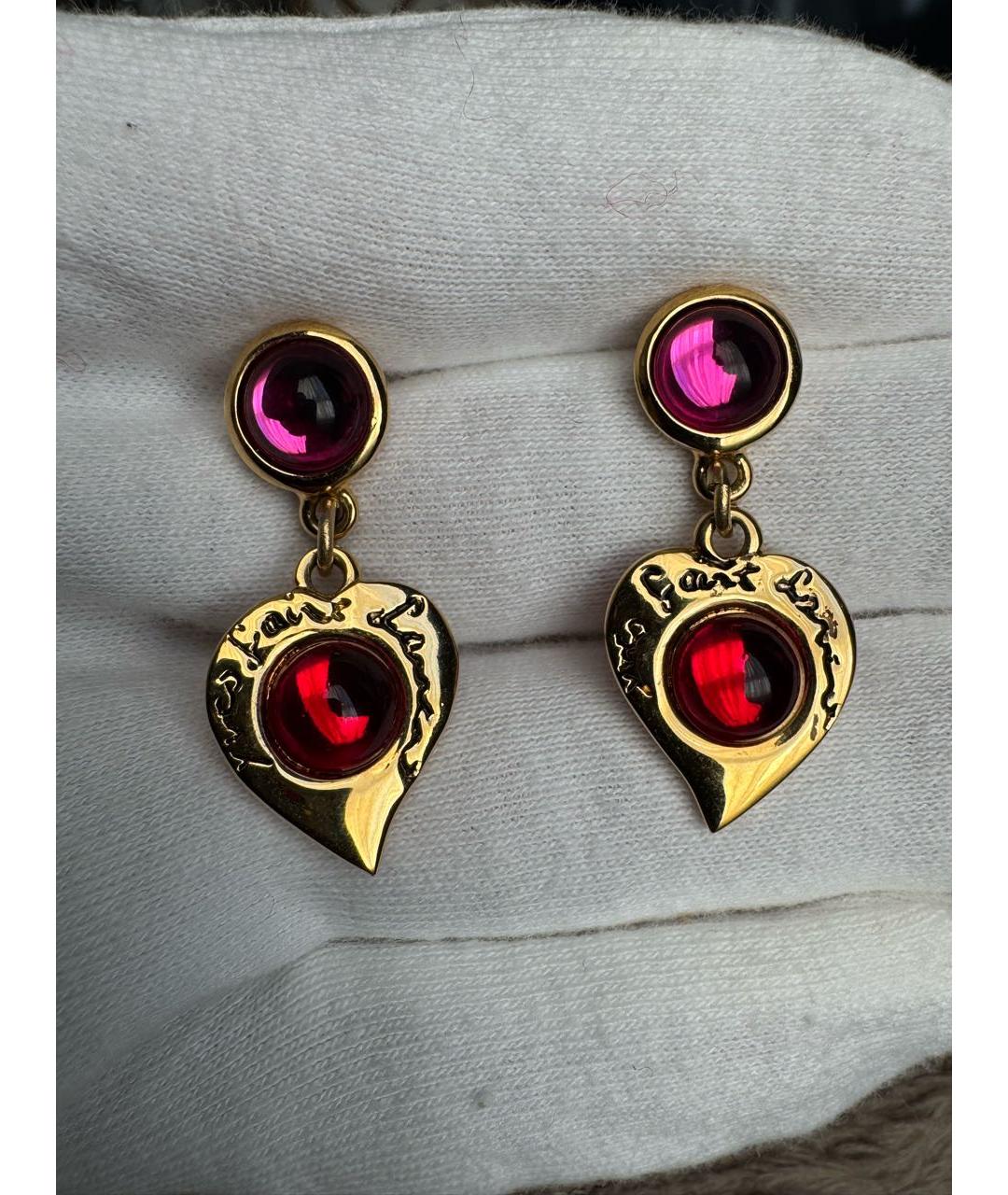 SAINT LAURENT Золотые серьги, фото 2