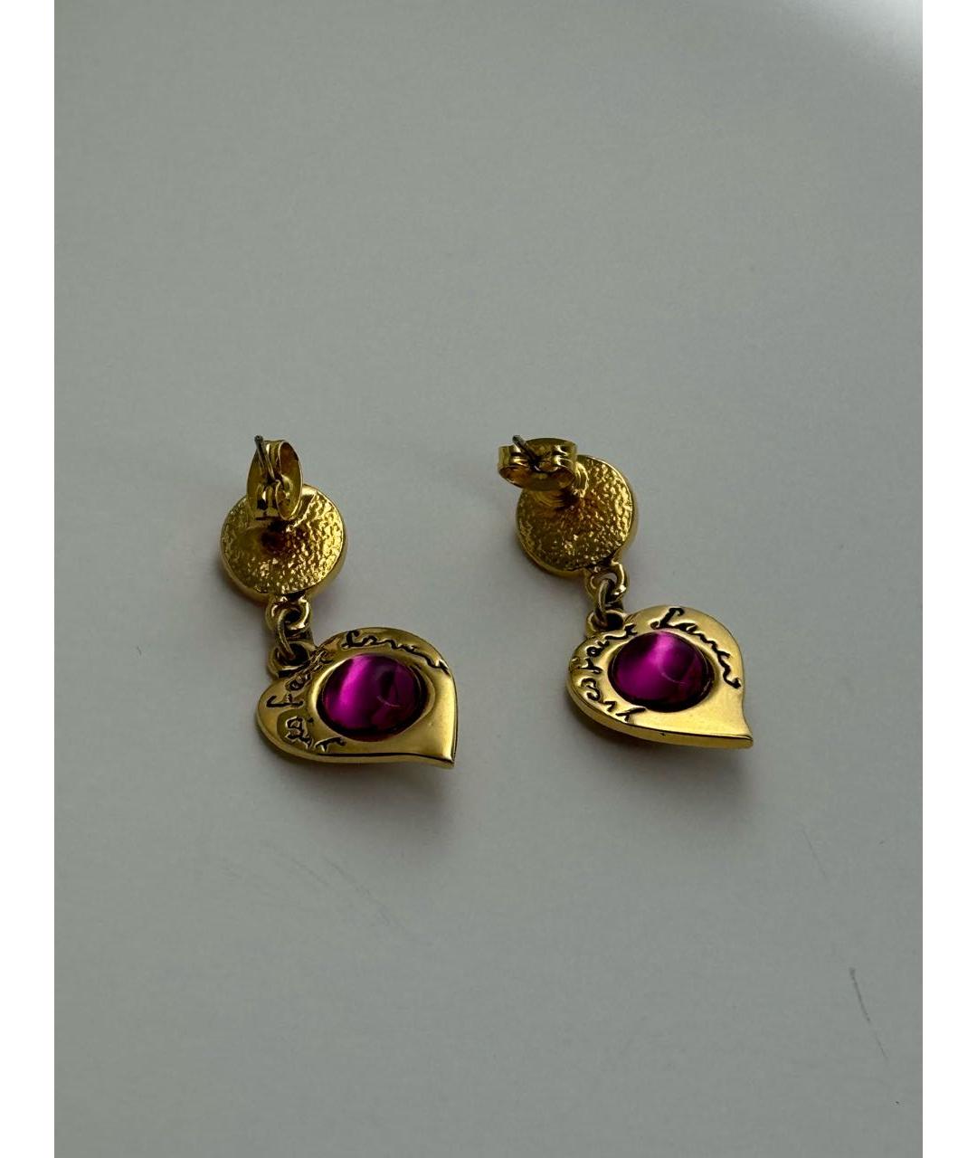 SAINT LAURENT Золотые серьги, фото 2
