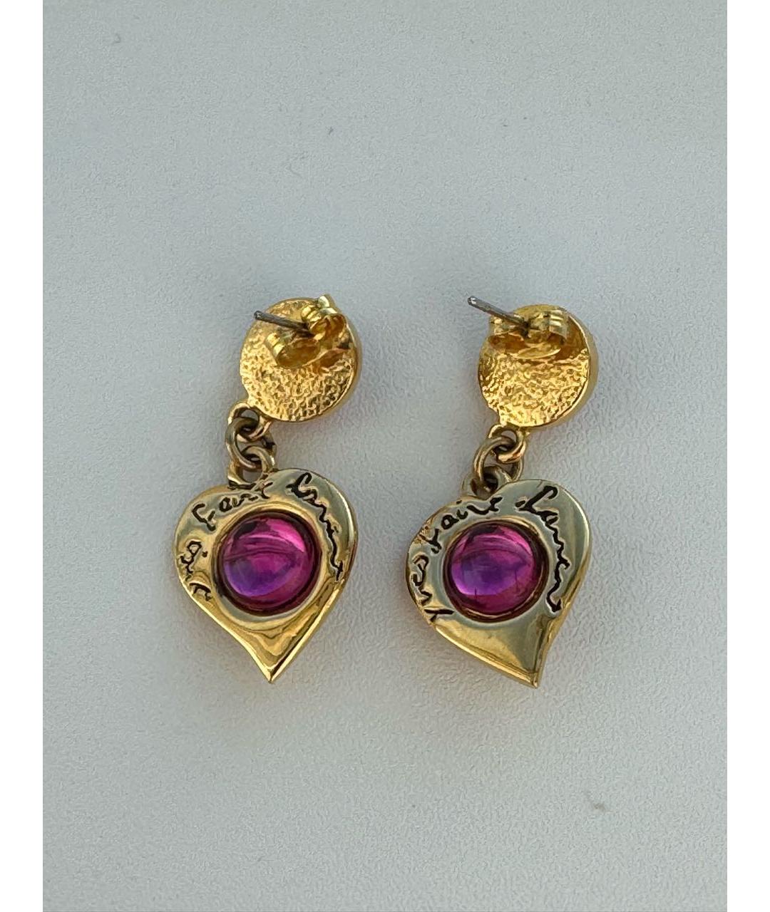 SAINT LAURENT Золотые серьги, фото 8