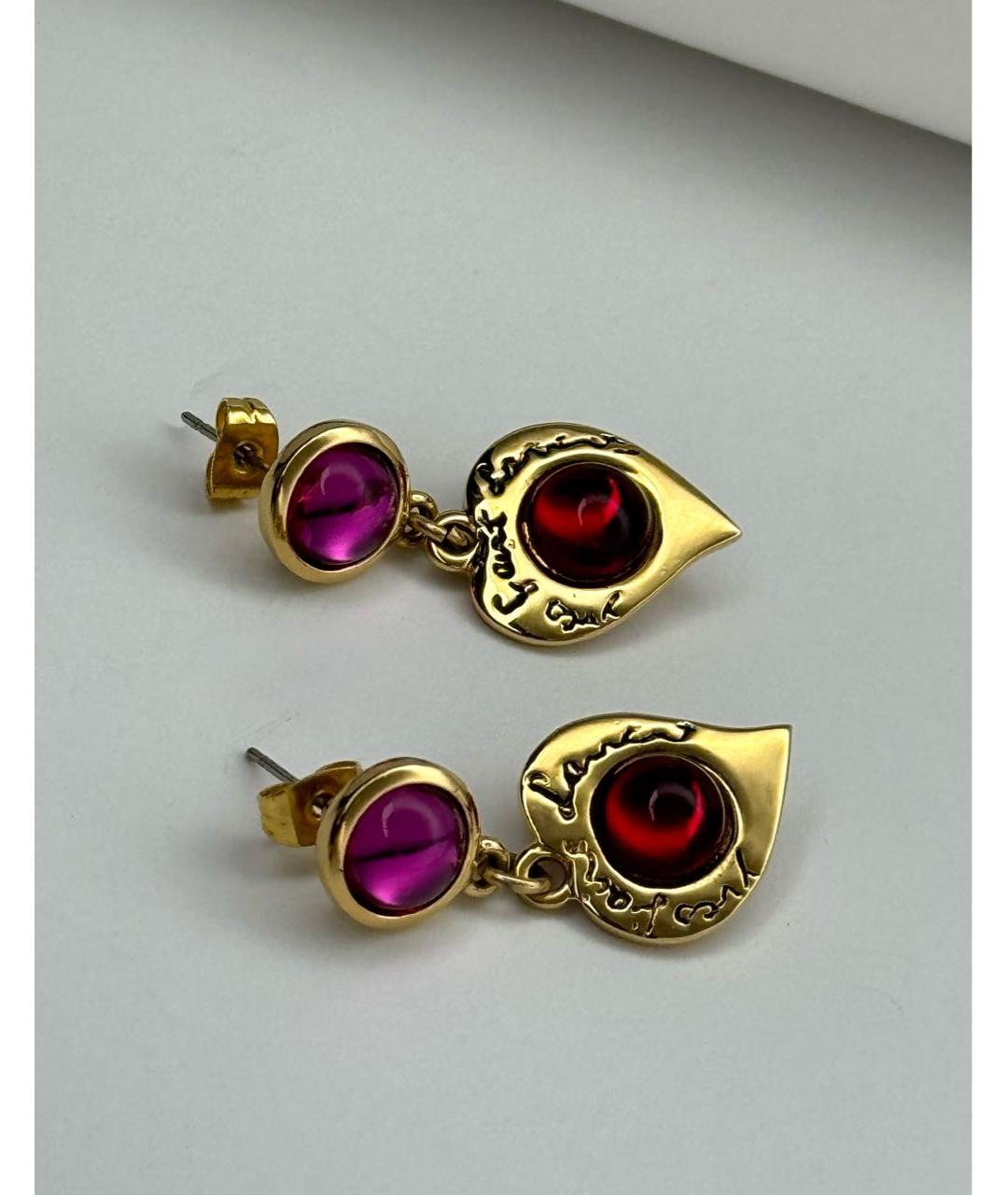 SAINT LAURENT Золотые серьги, фото 3