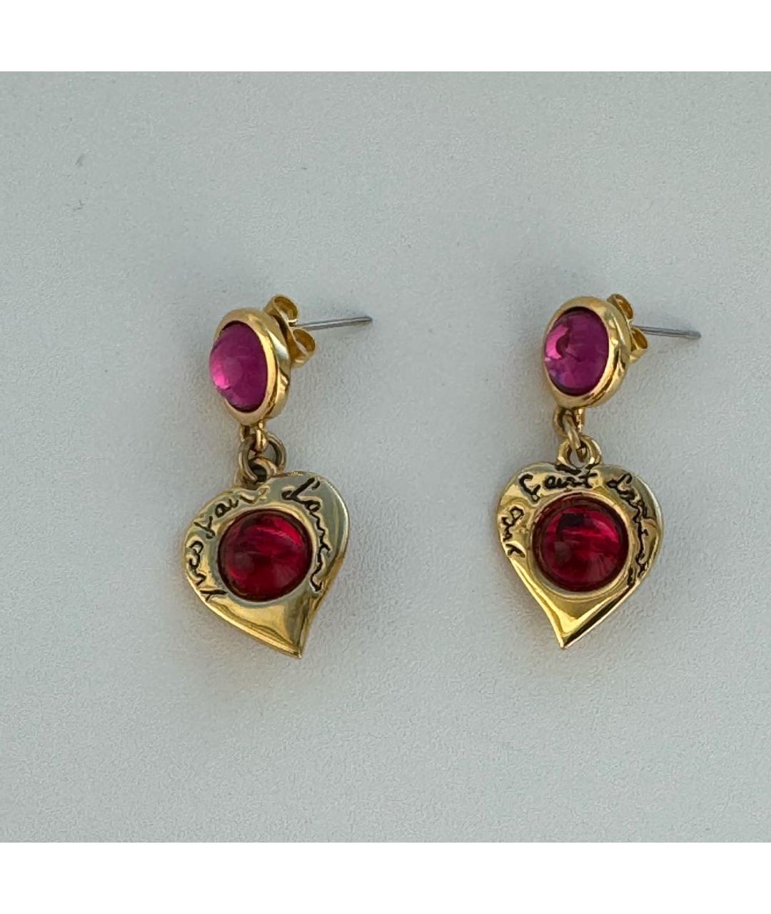 SAINT LAURENT Золотые серьги, фото 9