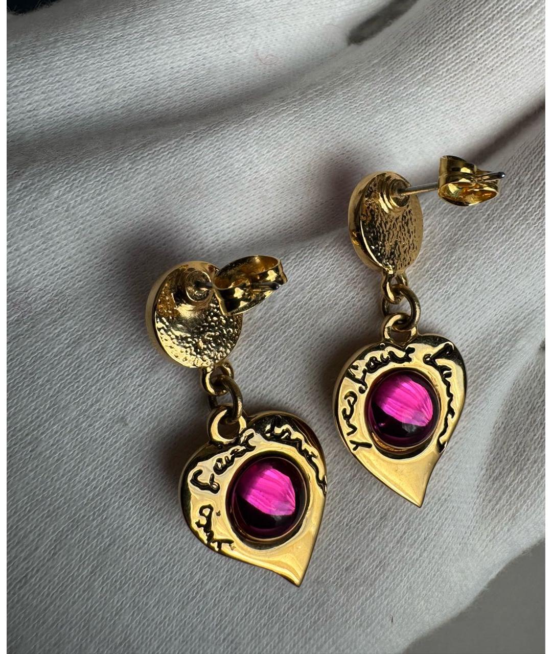 SAINT LAURENT Золотые серьги, фото 4