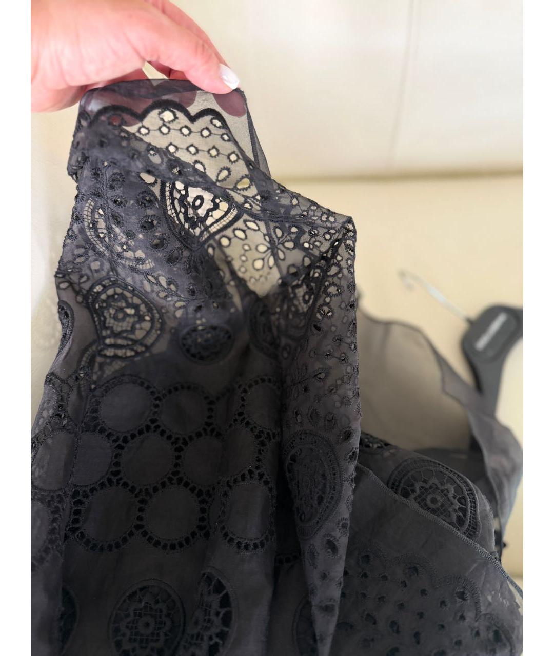 DOLCE&GABBANA Черное хлопковое платье, фото 8