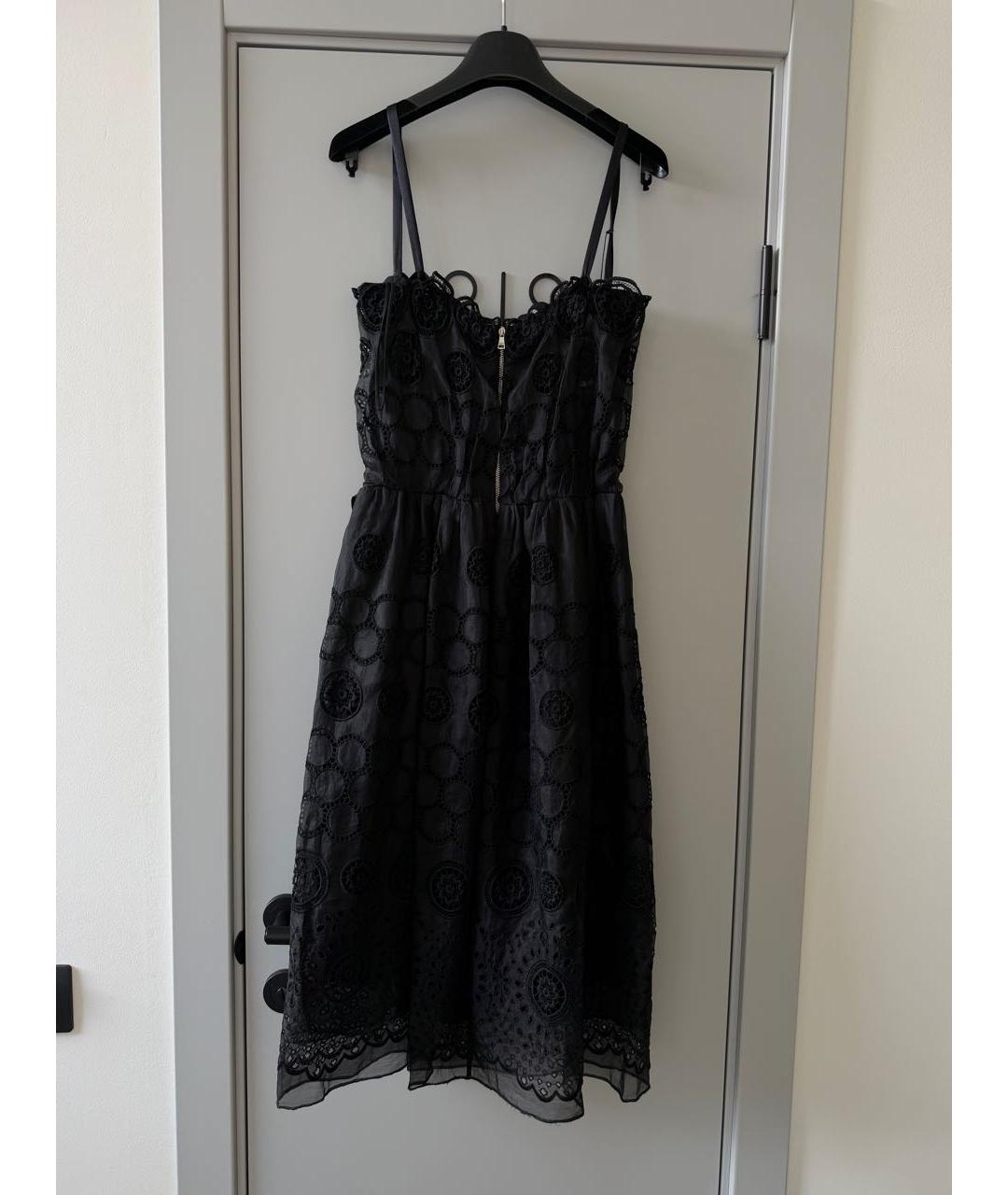 DOLCE&GABBANA Черное хлопковое платье, фото 3