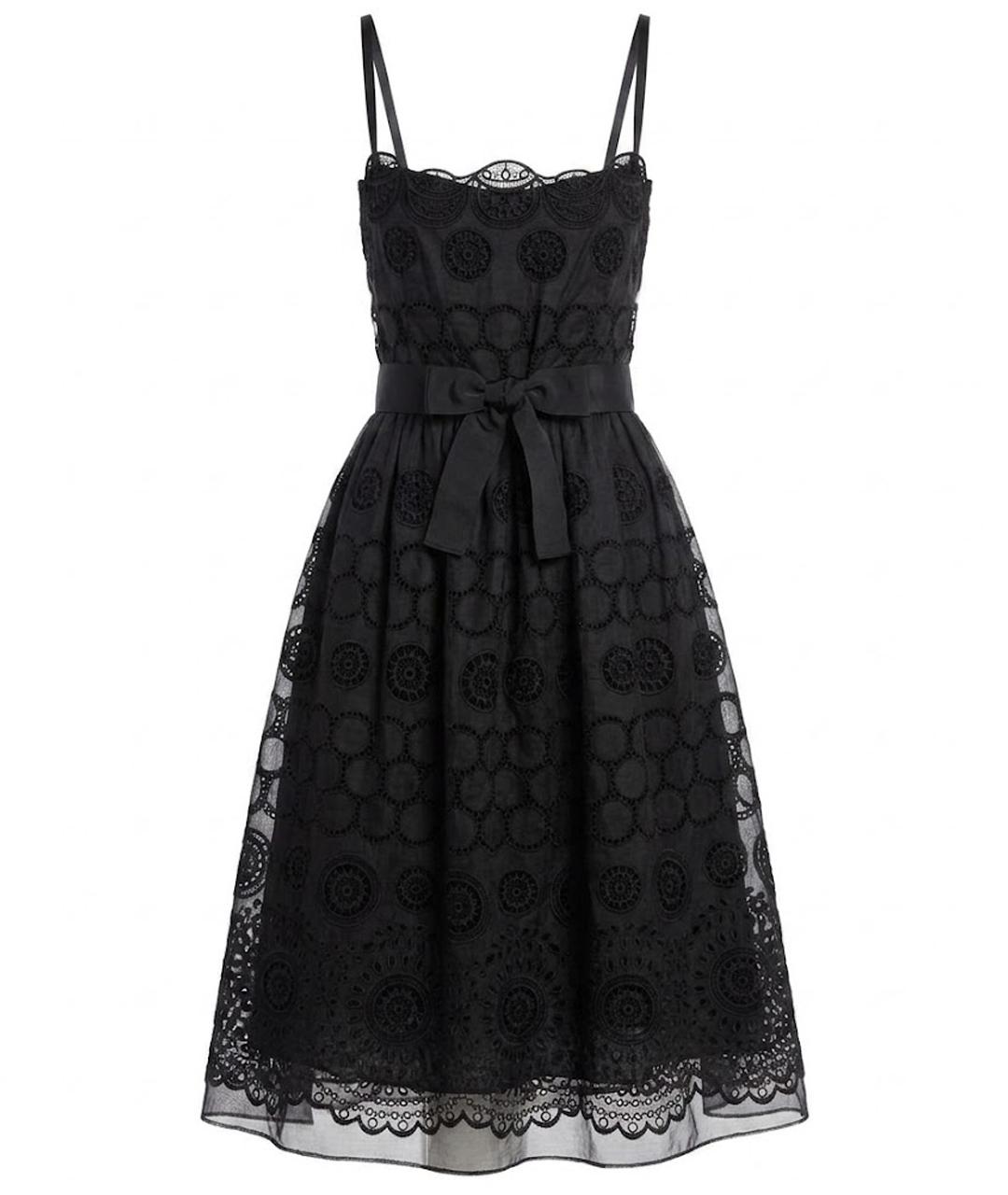 DOLCE&GABBANA Черное хлопковое платье, фото 1
