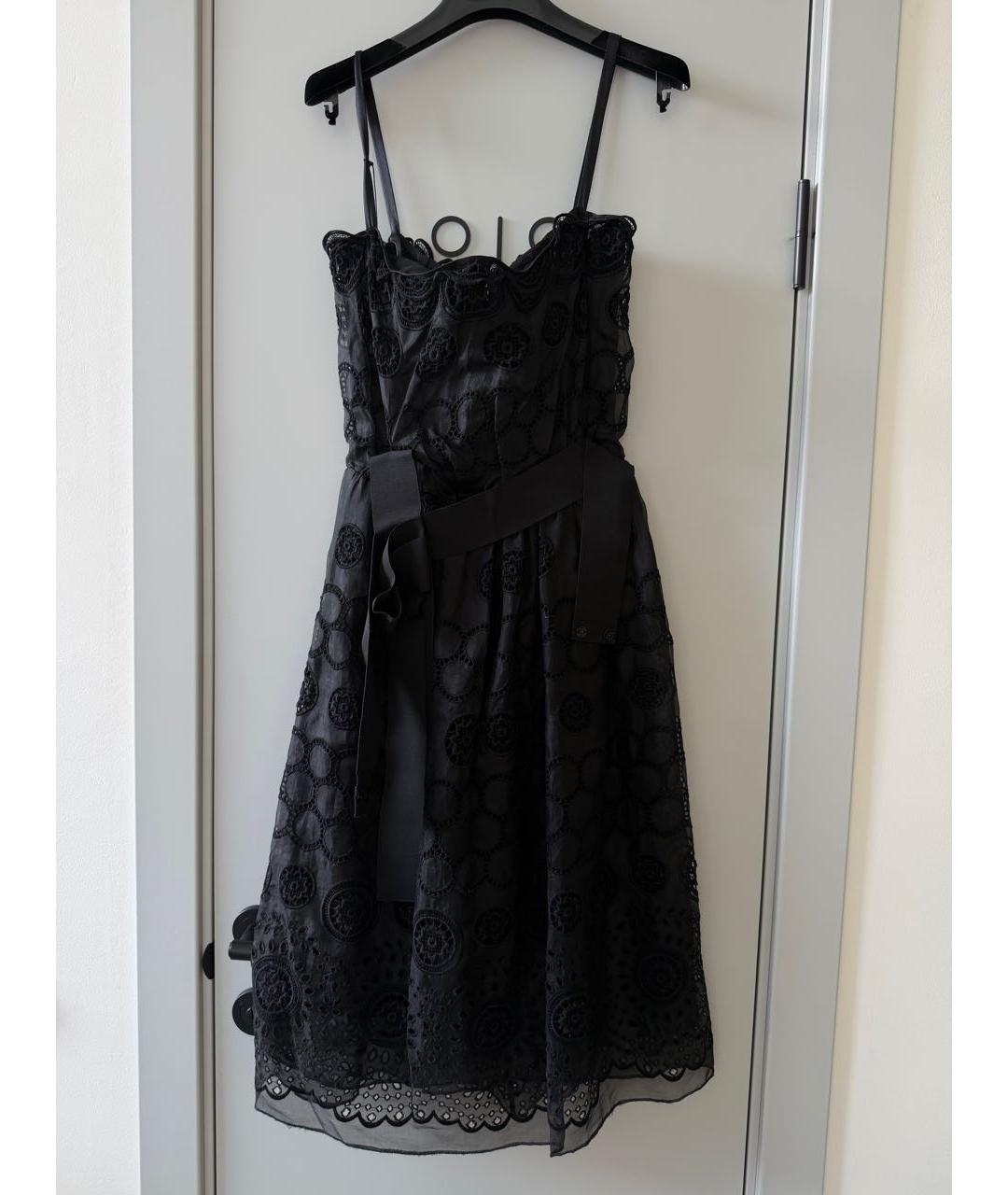 DOLCE&GABBANA Черное хлопковое платье, фото 9