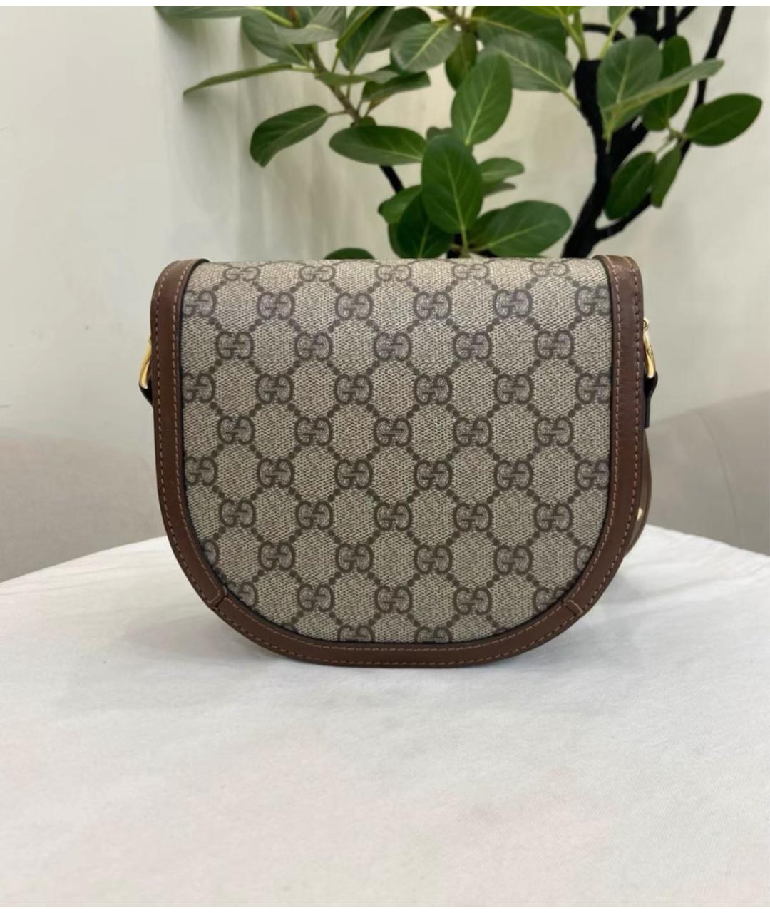 GUCCI Бежевая сумка с короткими ручками, фото 3