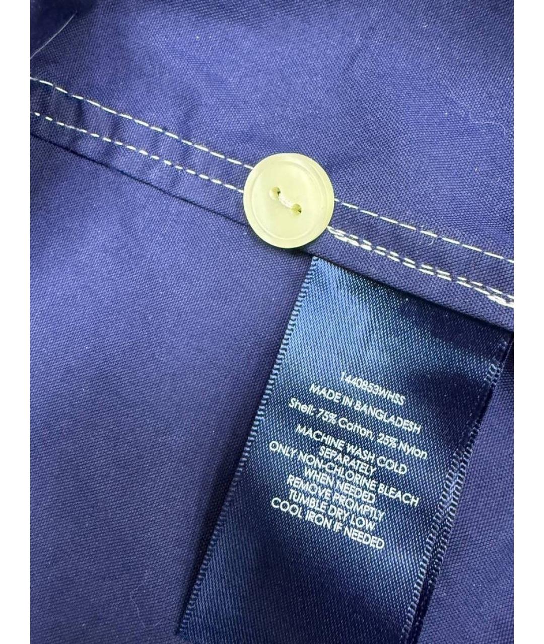 POLO RALPH LAUREN Синяя хлопковая куртка, фото 4