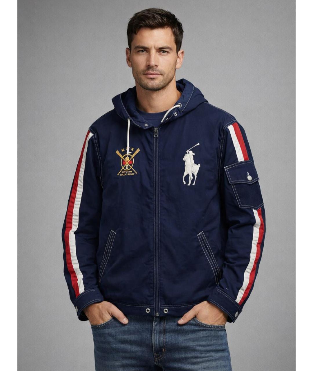 POLO RALPH LAUREN Синяя хлопковая куртка, фото 8