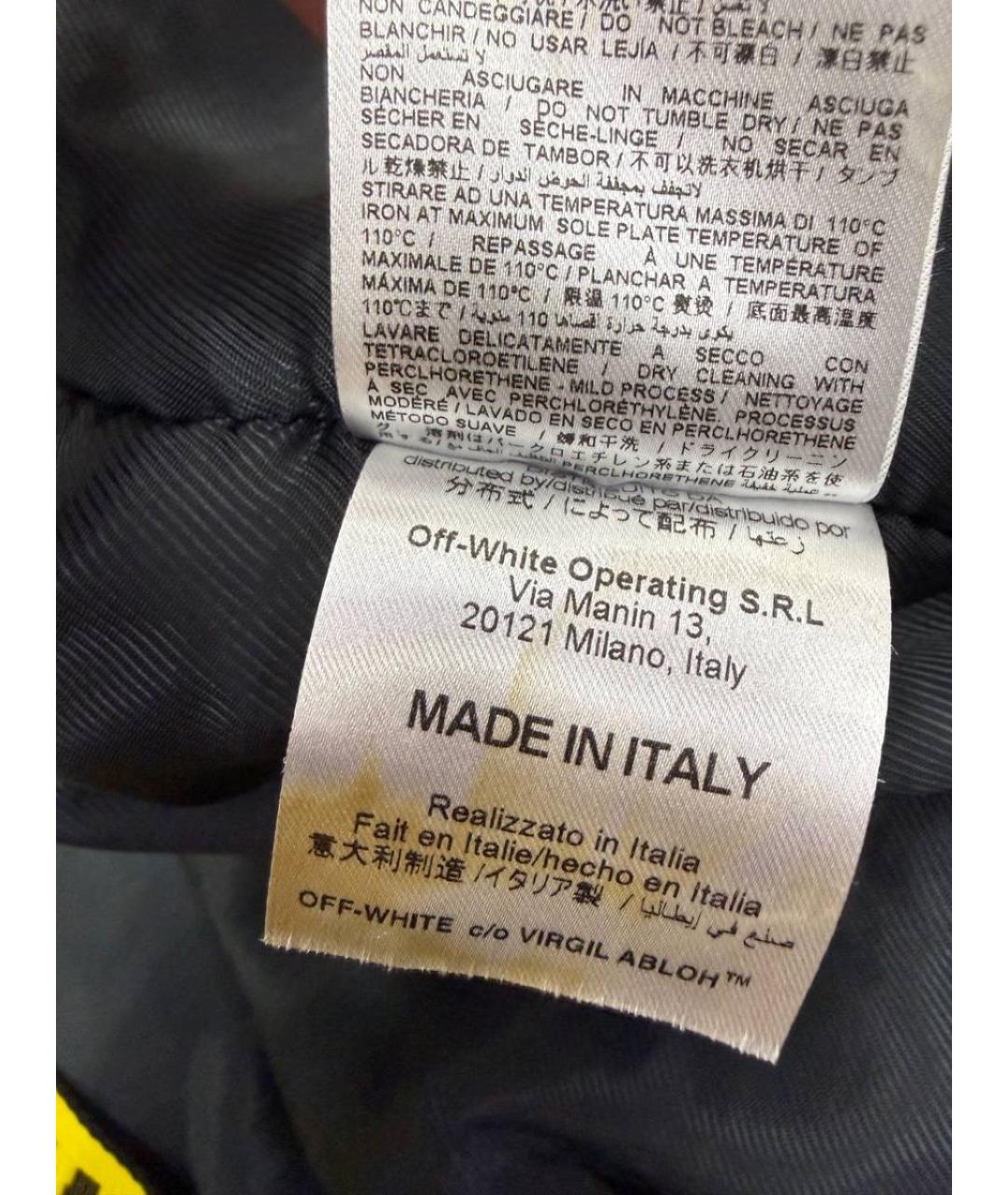OFF-WHITE Черная куртка, фото 6