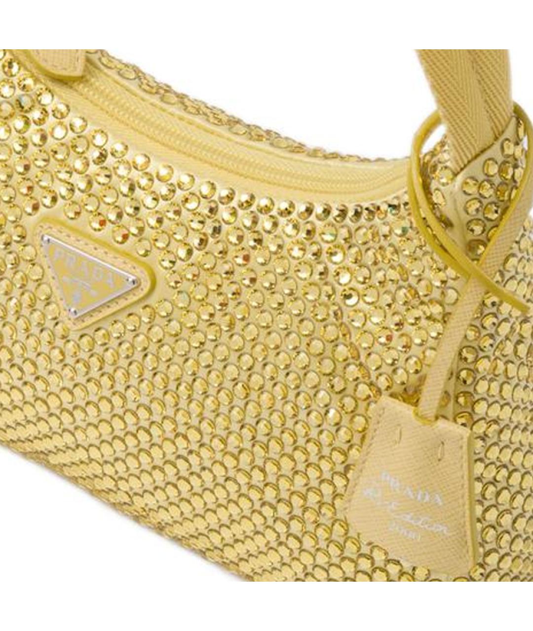 PRADA Желтая сумка через плечо, фото 4