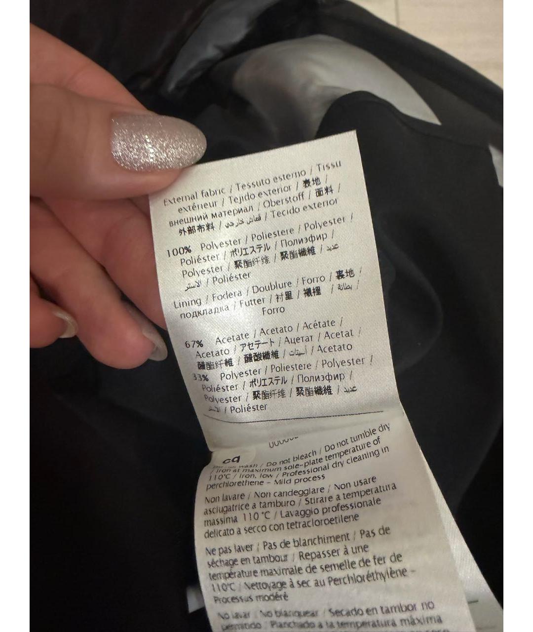 RED VALENTINO Черное полиэстеровое повседневное платье, фото 5