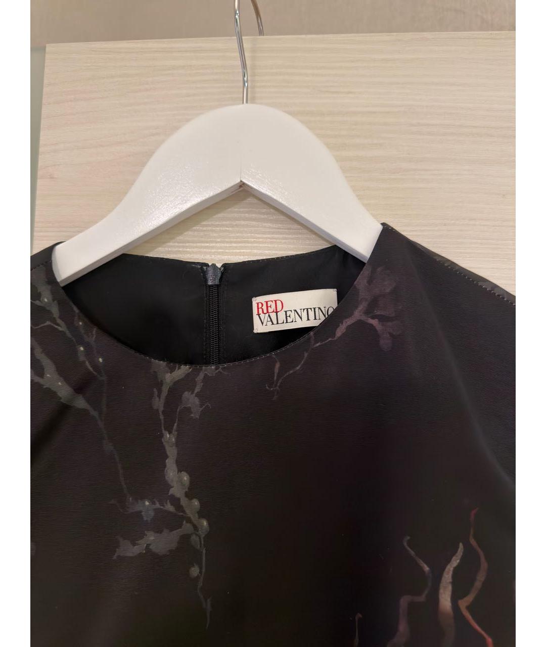 RED VALENTINO Черное полиэстеровое повседневное платье, фото 3
