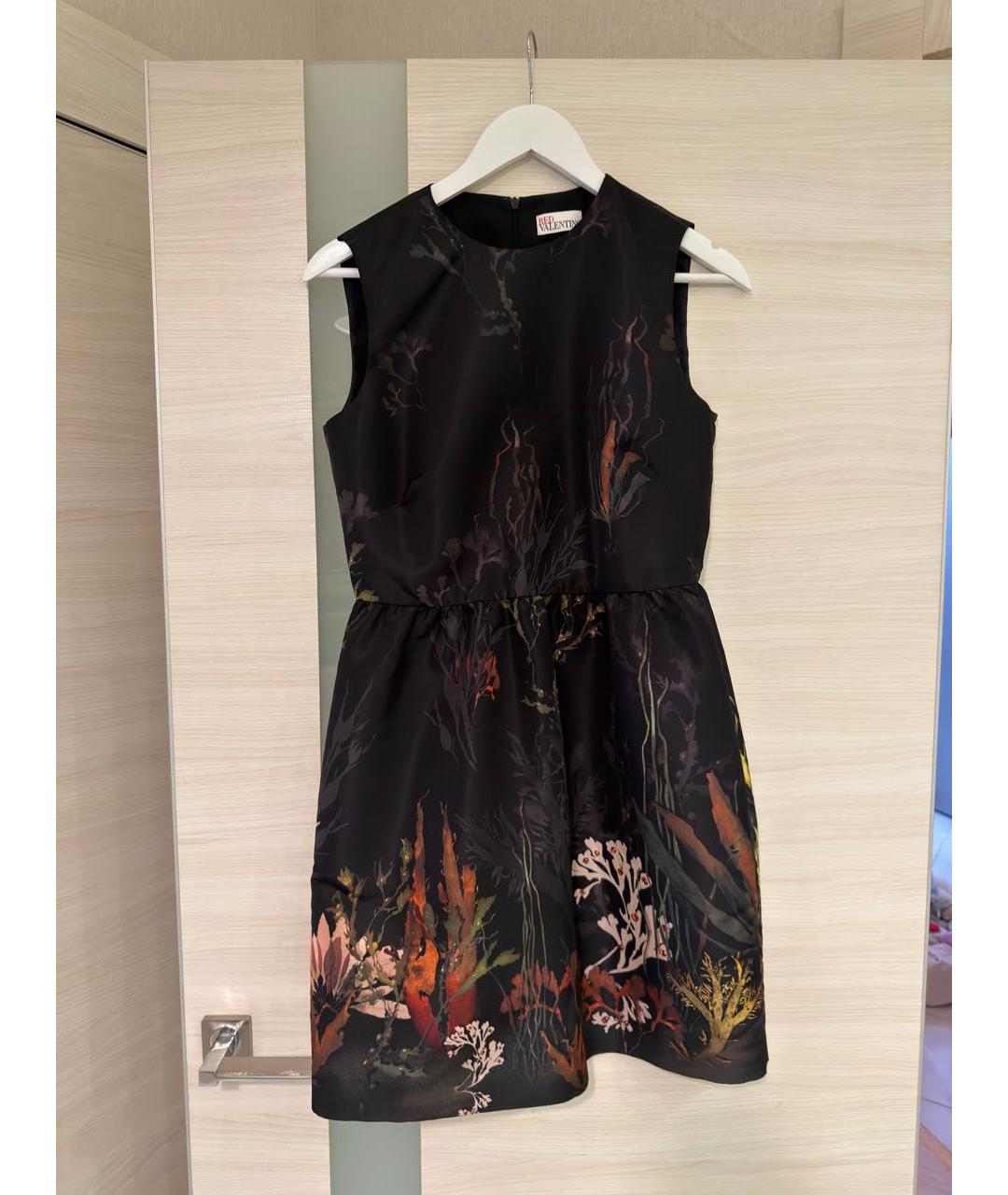 RED VALENTINO Черное полиэстеровое повседневное платье, фото 7