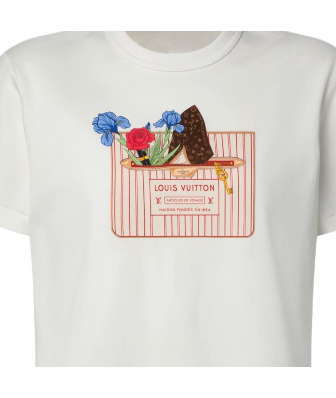 LOUIS VUITTON Белая футболка, фото 4