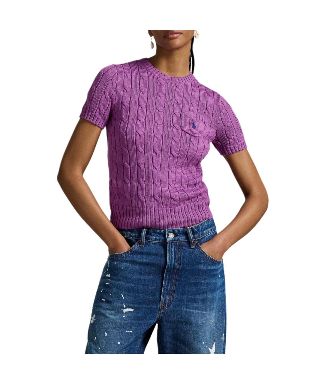 POLO RALPH LAUREN Фиолетовый джемпер / свитер, фото 2