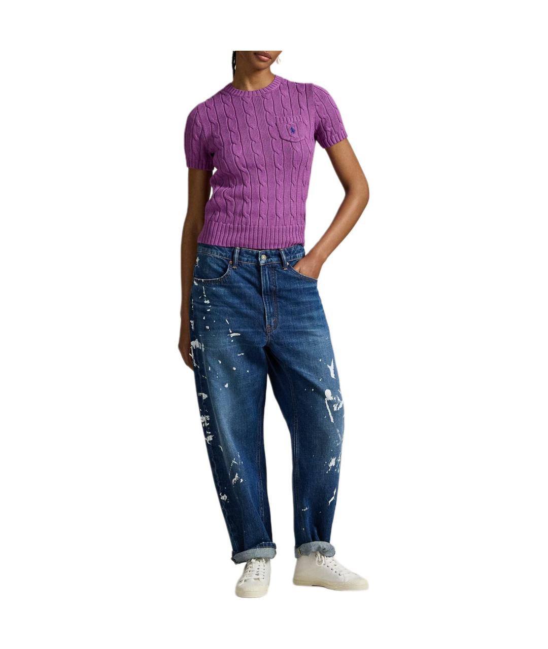 POLO RALPH LAUREN Фиолетовый джемпер / свитер, фото 3
