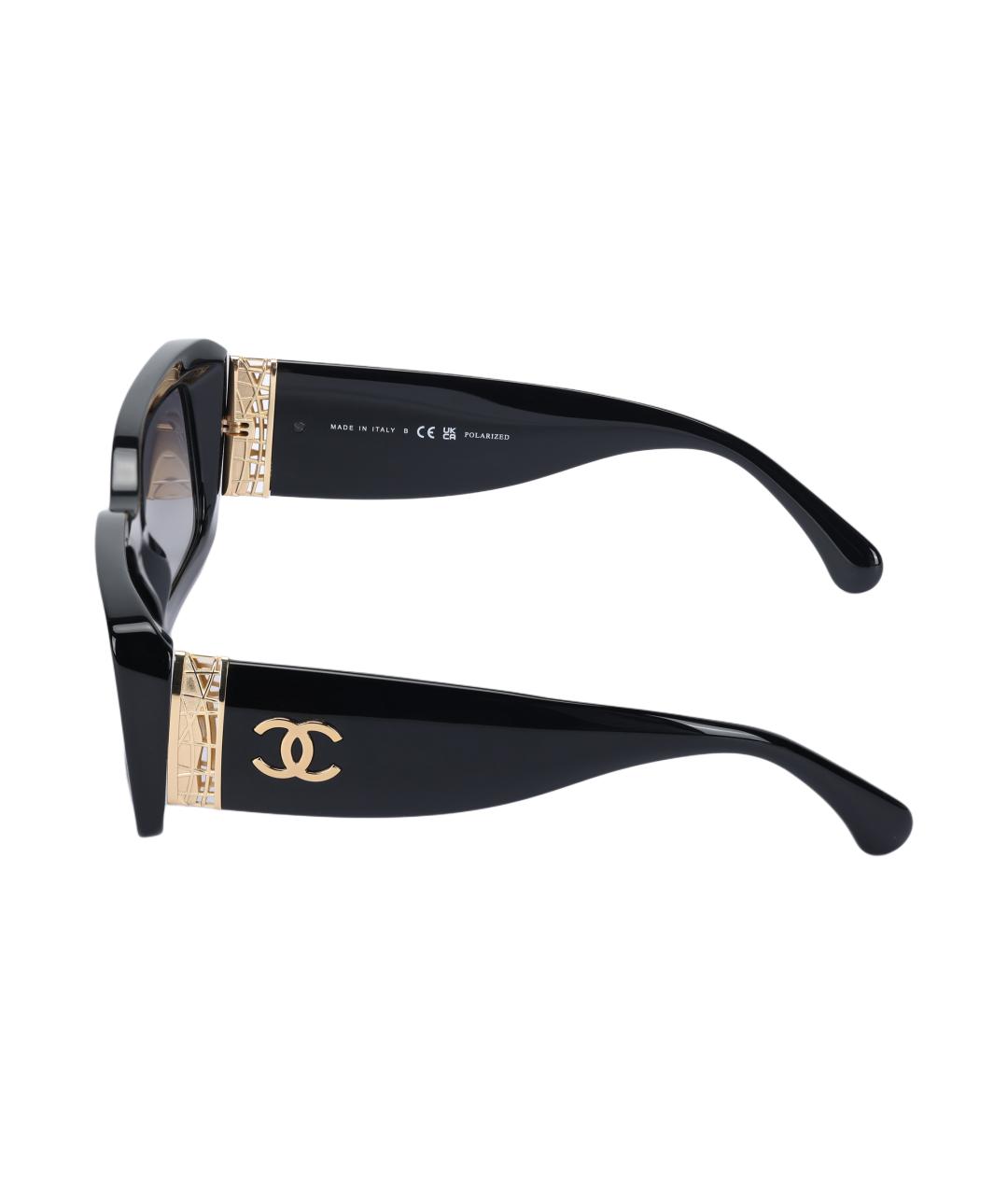 CHANEL Черные солнцезащитные очки, фото 3