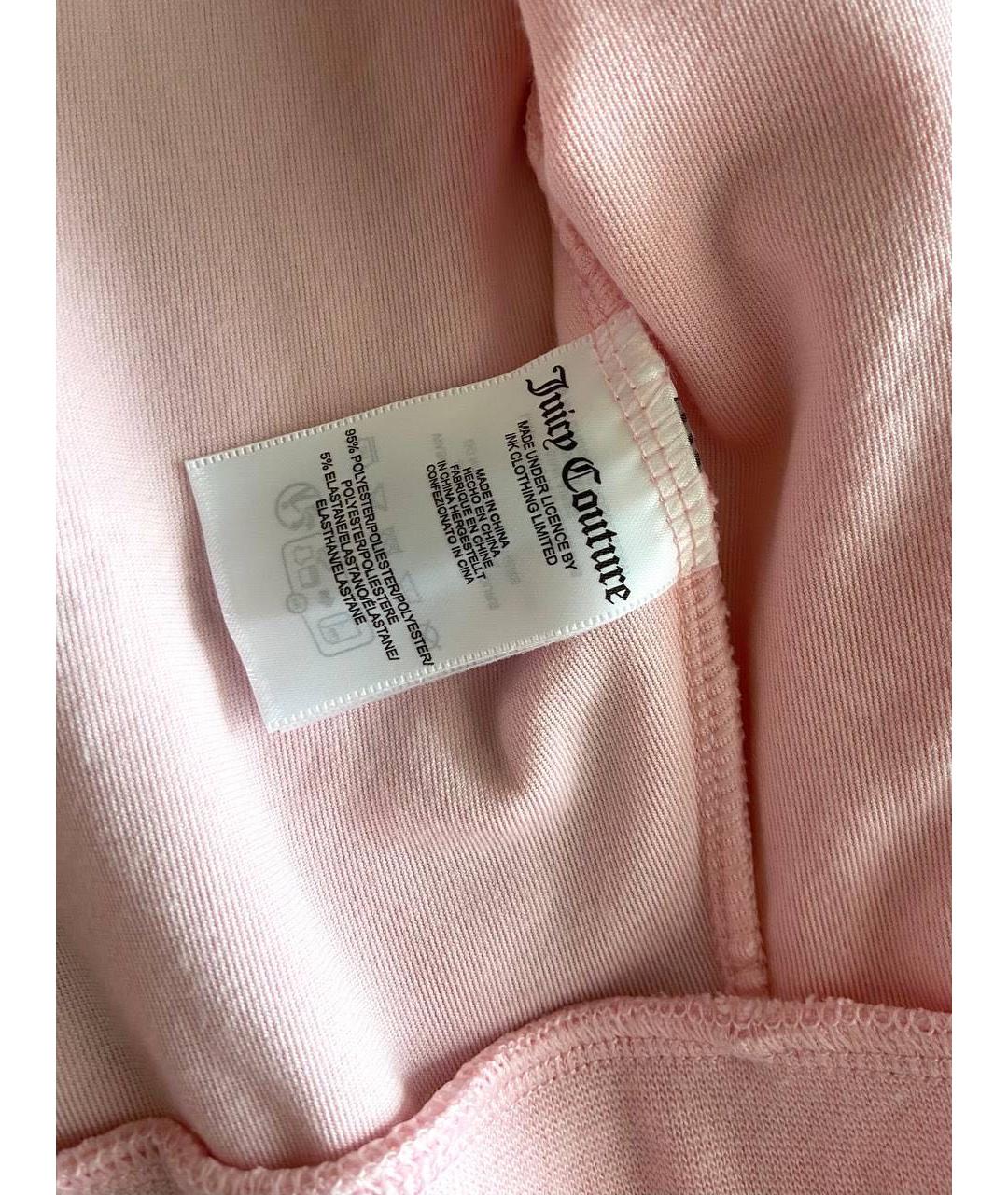 JUICY COUTURE Розовый велюровый спортивные костюмы, фото 5