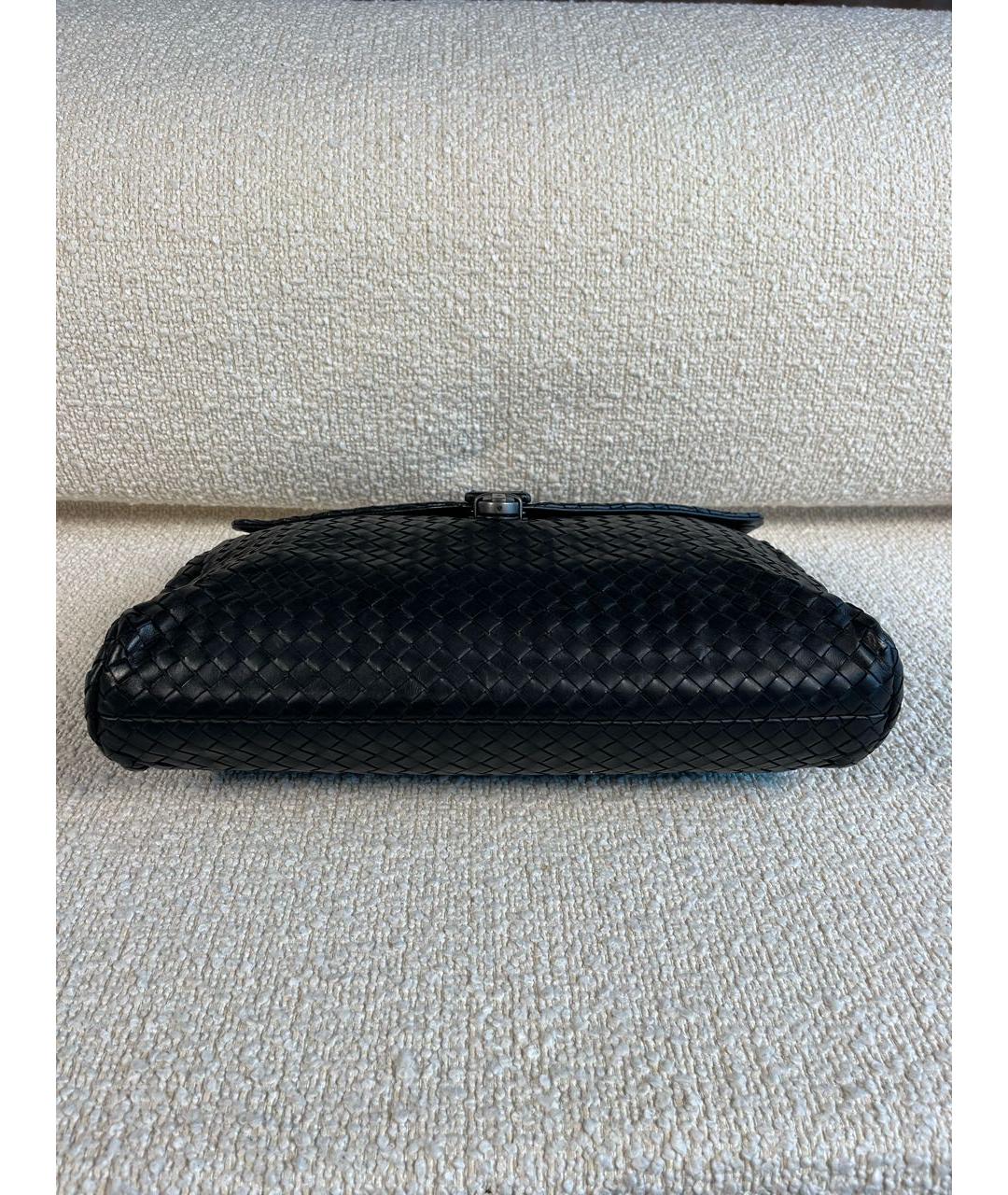 BOTTEGA VENETA Черный кожаный портфель, фото 6
