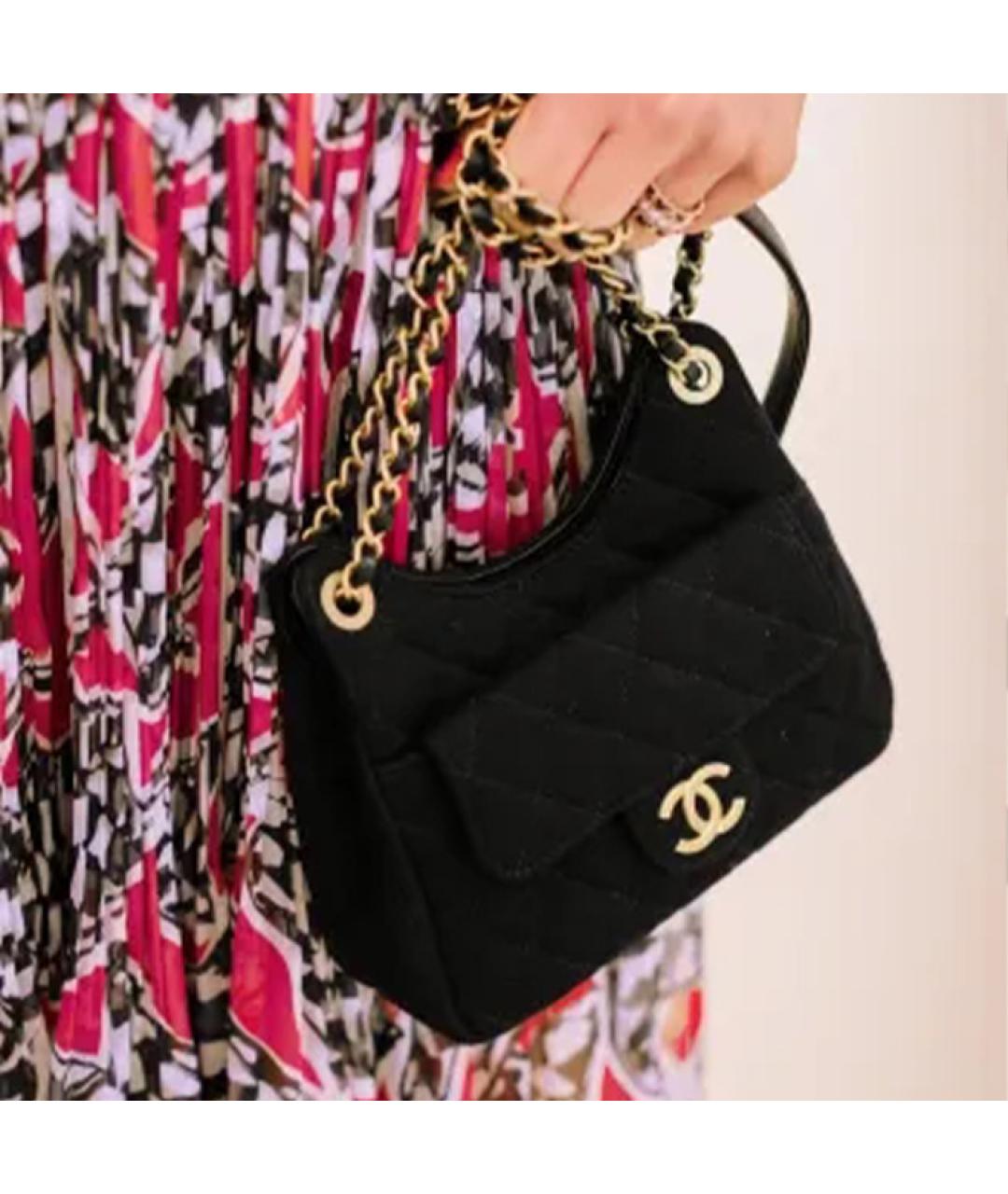 CHANEL Черная сумка через плечо, фото 4