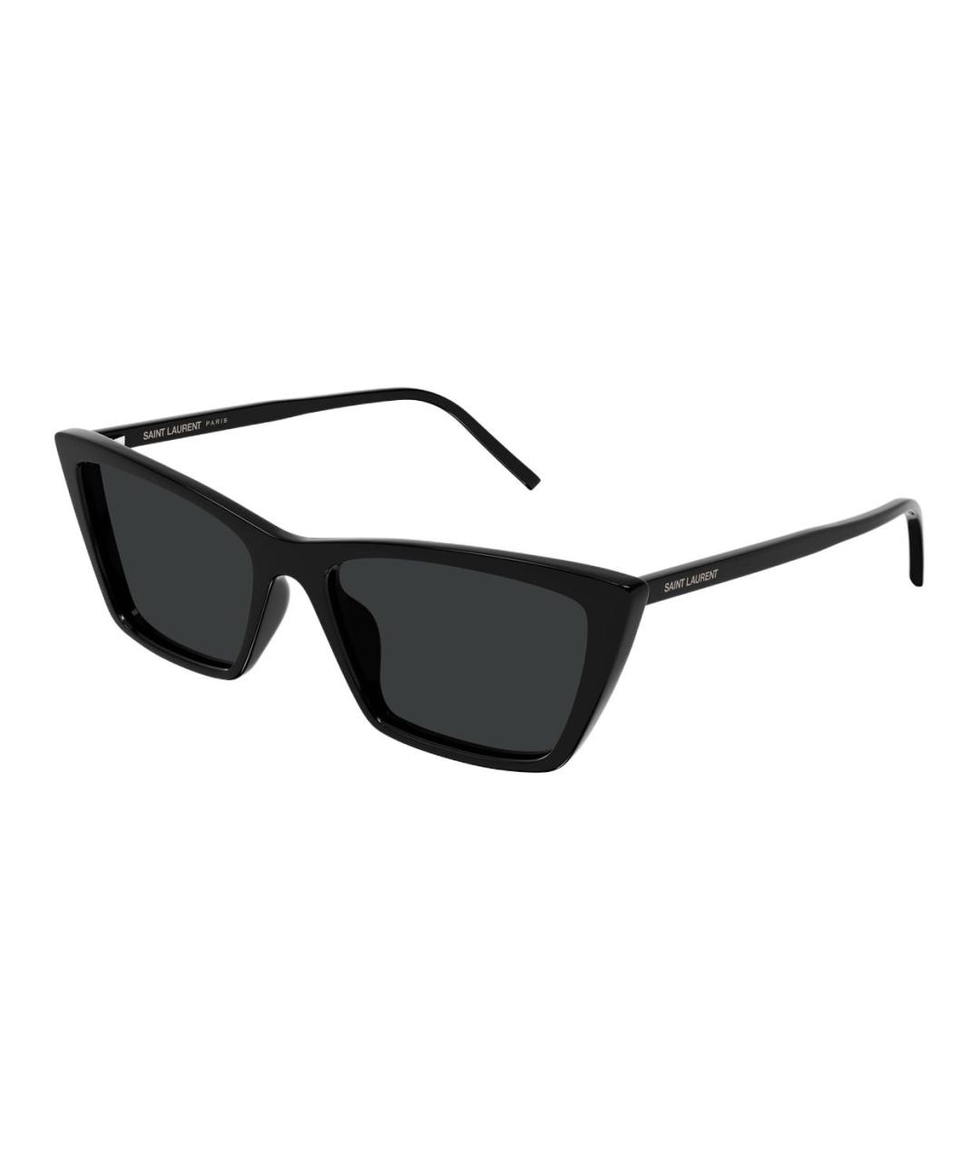 SAINT LAURENT Черные пластиковые солнцезащитные очки, фото 1